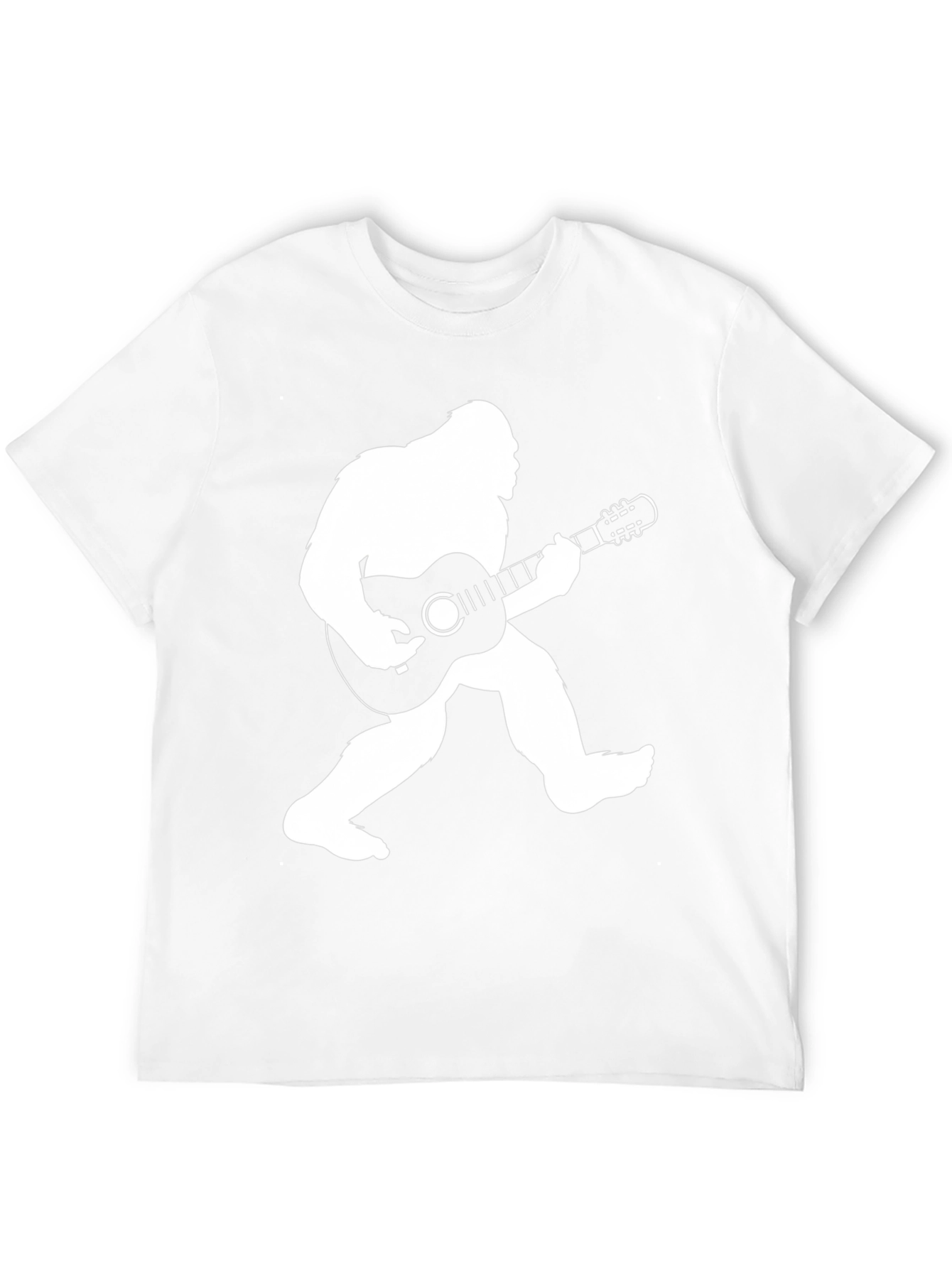 Bigfoot Guitar Player Black T-Shirt