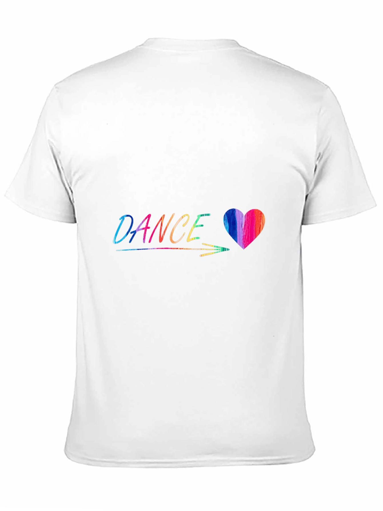 Dance Heart Graphic Tee - Stylish Black T-Shirt