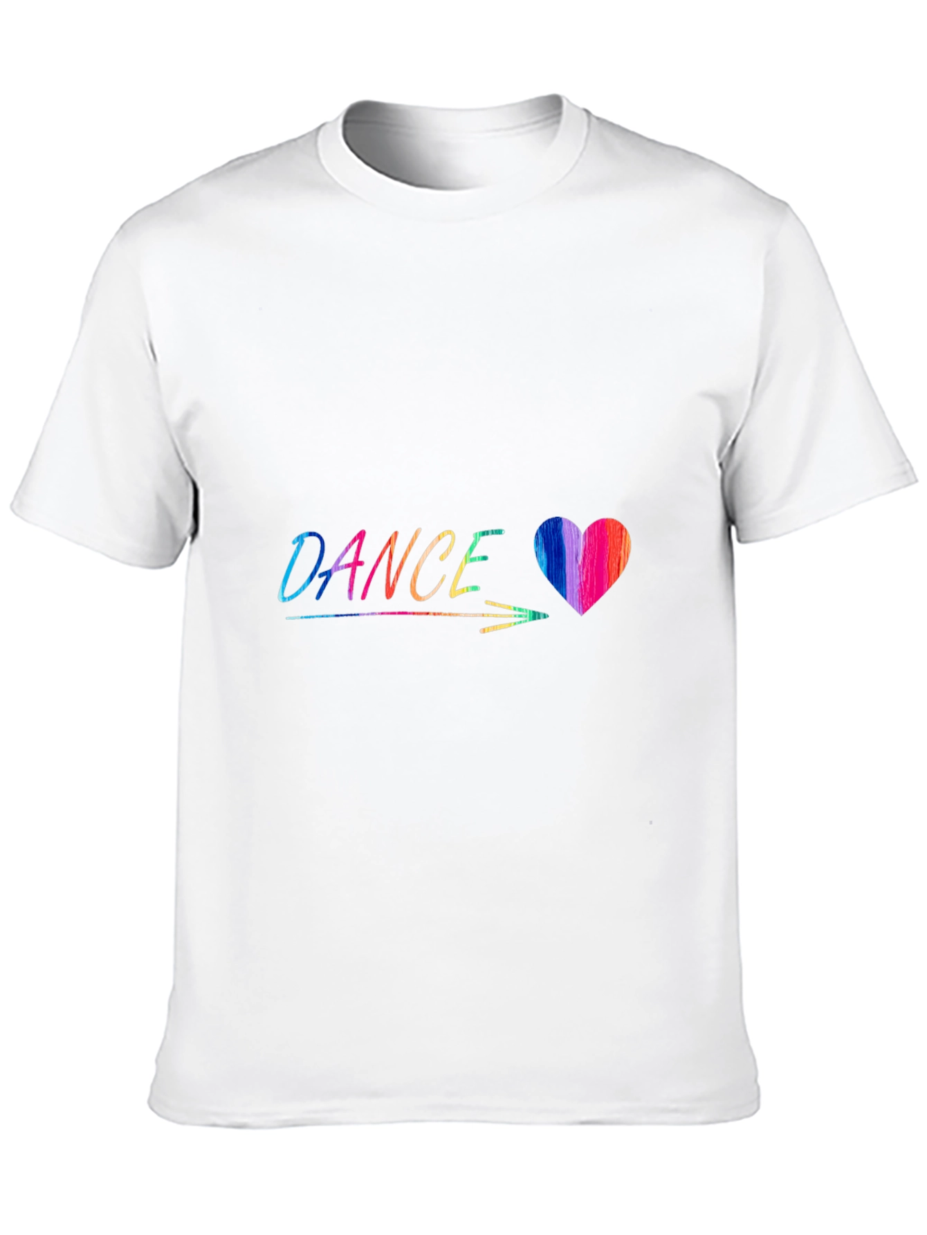 Dance Heart Graphic Tee - Stylish Black T-Shirt
