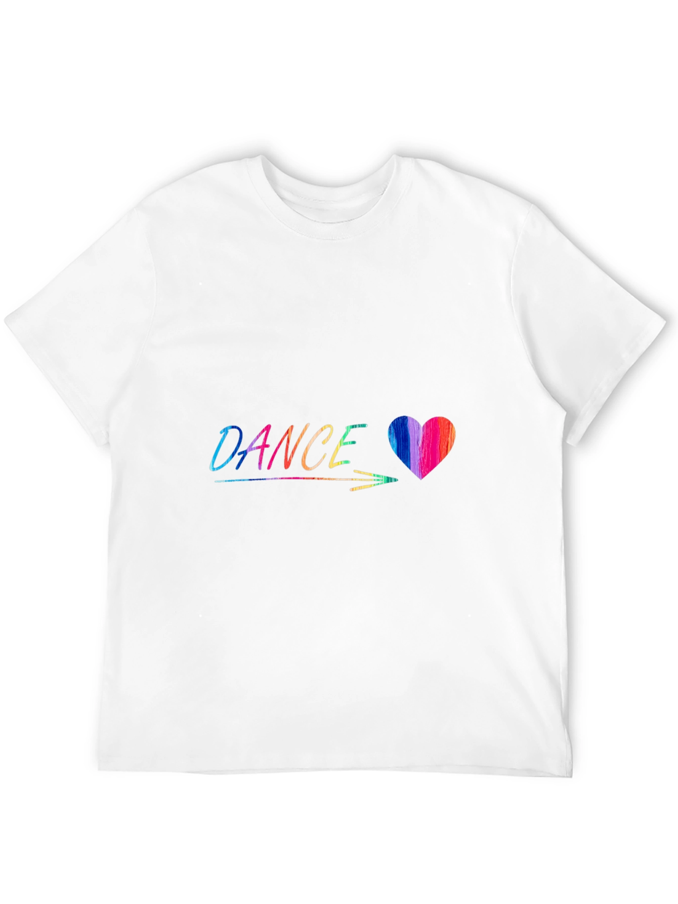 Dance Heart Graphic Tee - Stylish Black T-Shirt