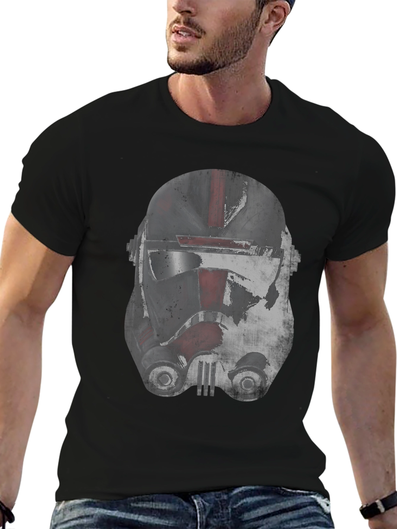 Star Wars Clone Trooper Helmet Graphic T-Shirt