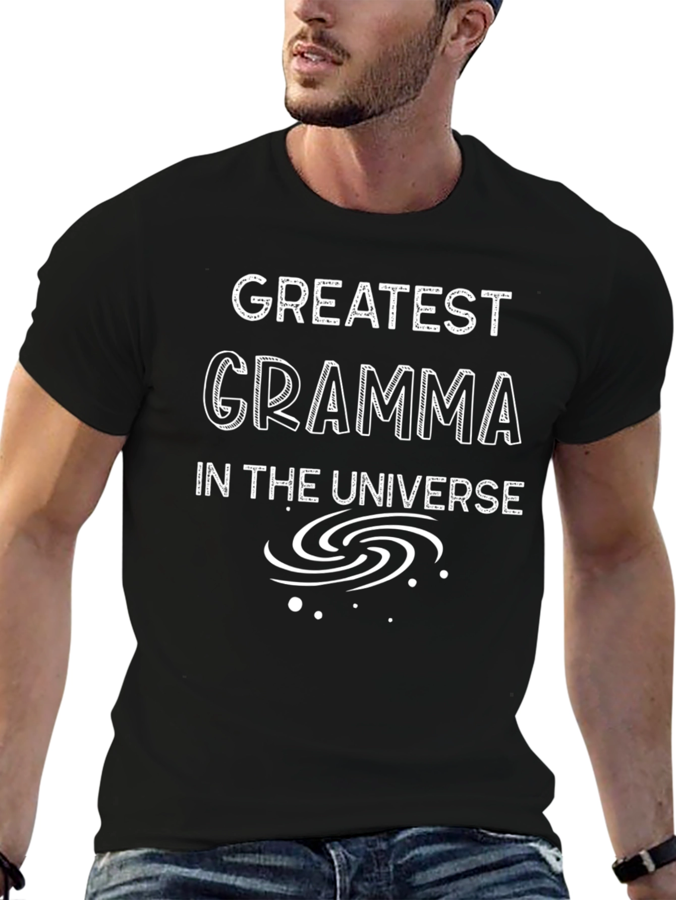 Greatest Gramma in the Universe Black T-Shirt