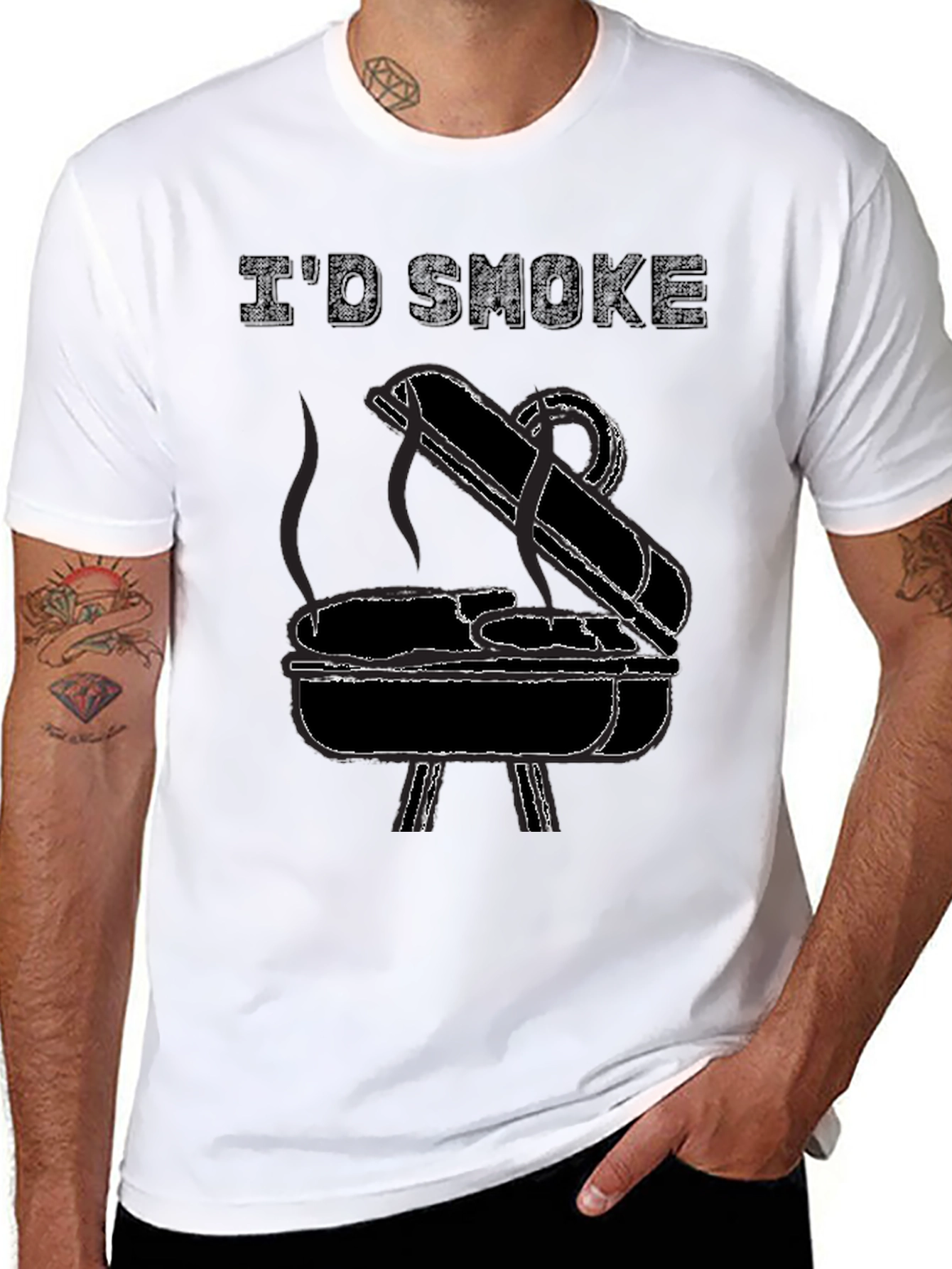 ID SMOKE Barbecue Graphic Tee