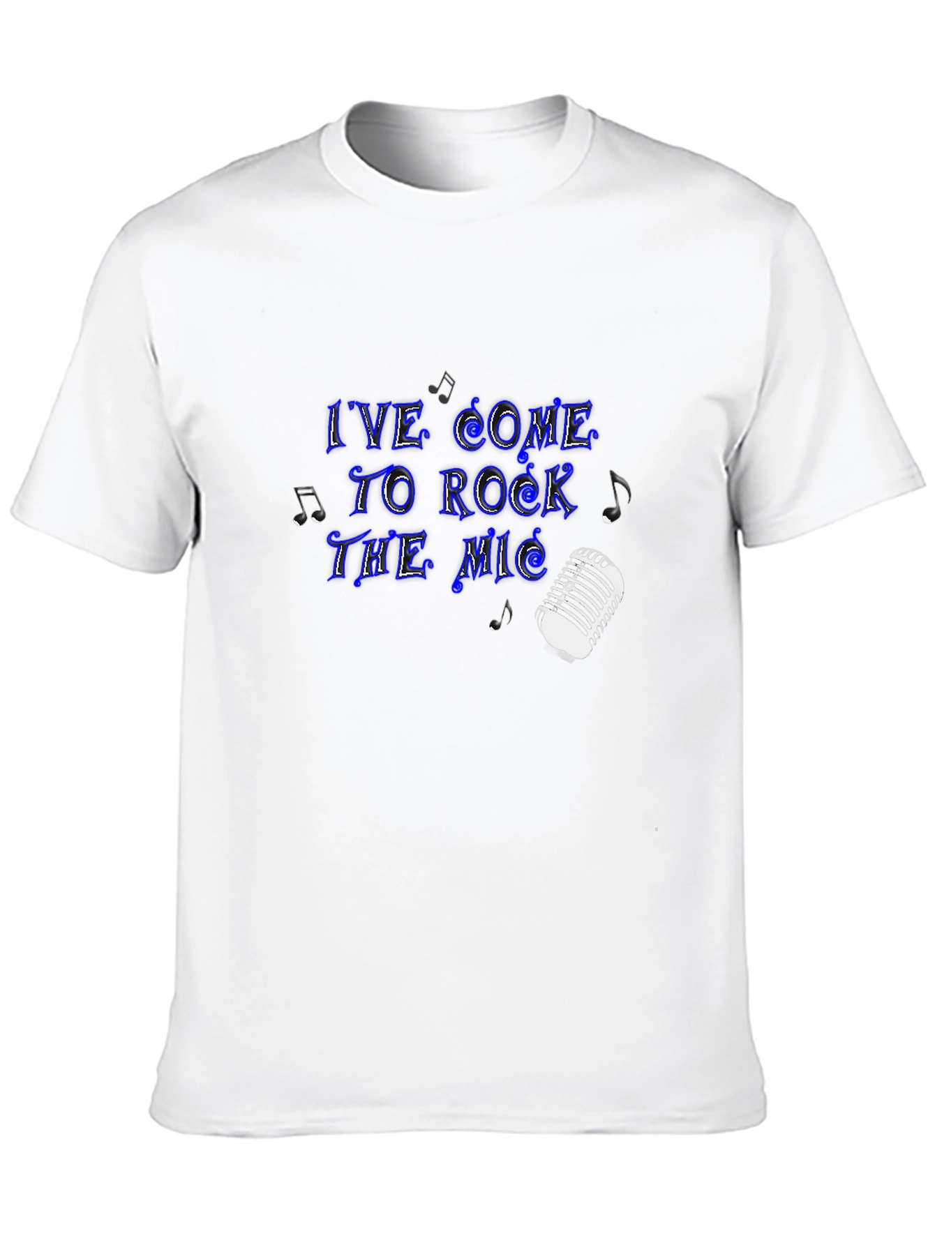 Rock the Mic Black Graphic Tee