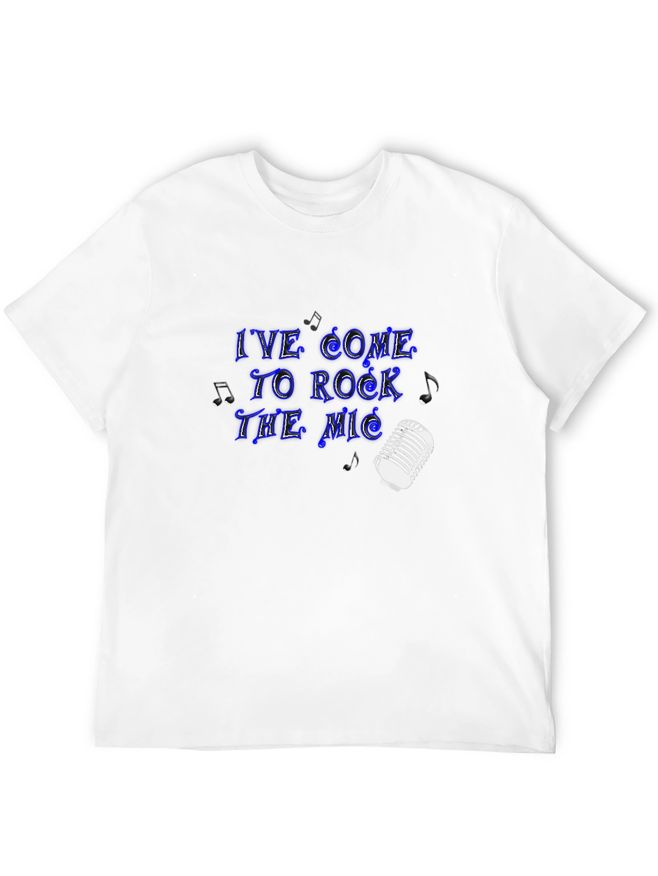 Rock the Mic Black Graphic Tee