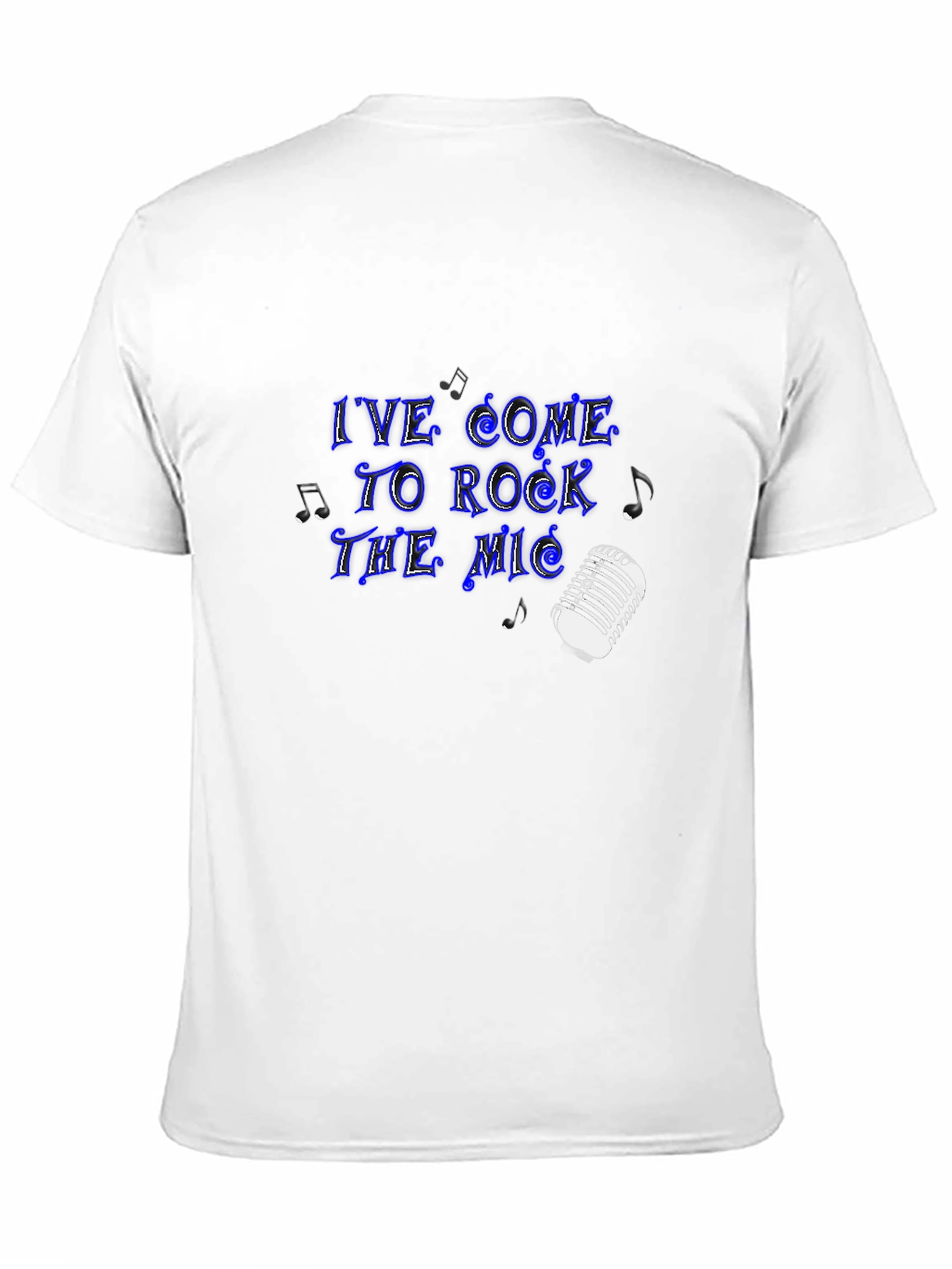 Rock the Mic Black Graphic Tee