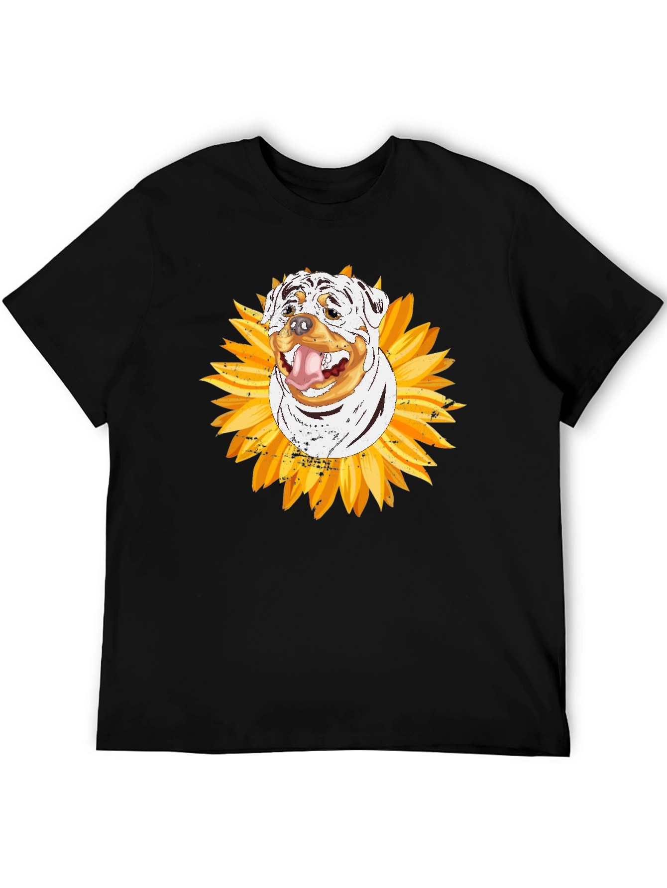Rottweiler Sunflower Graphic Tee