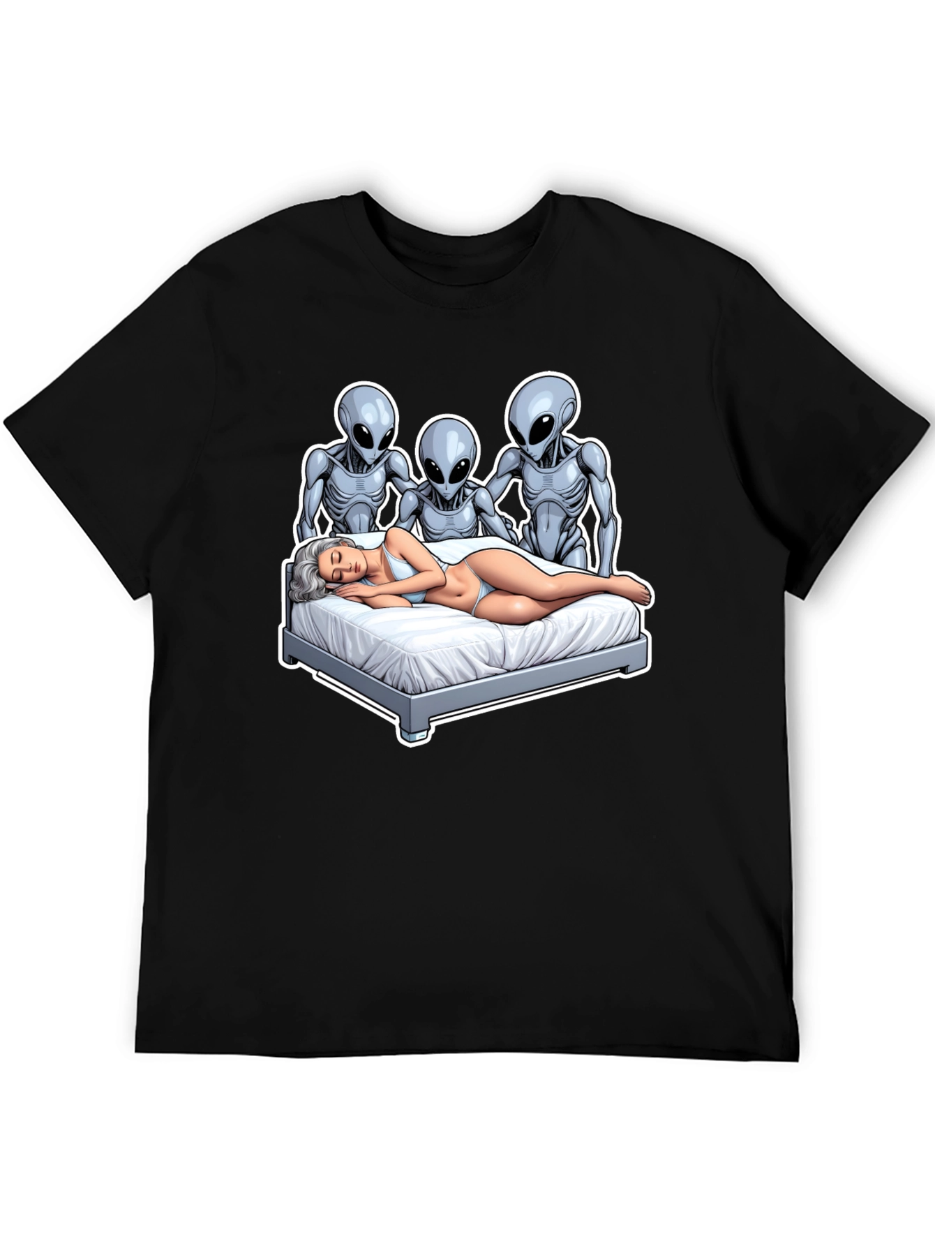 Alien Abduction T-Shirt - Novelty Graphic Tee