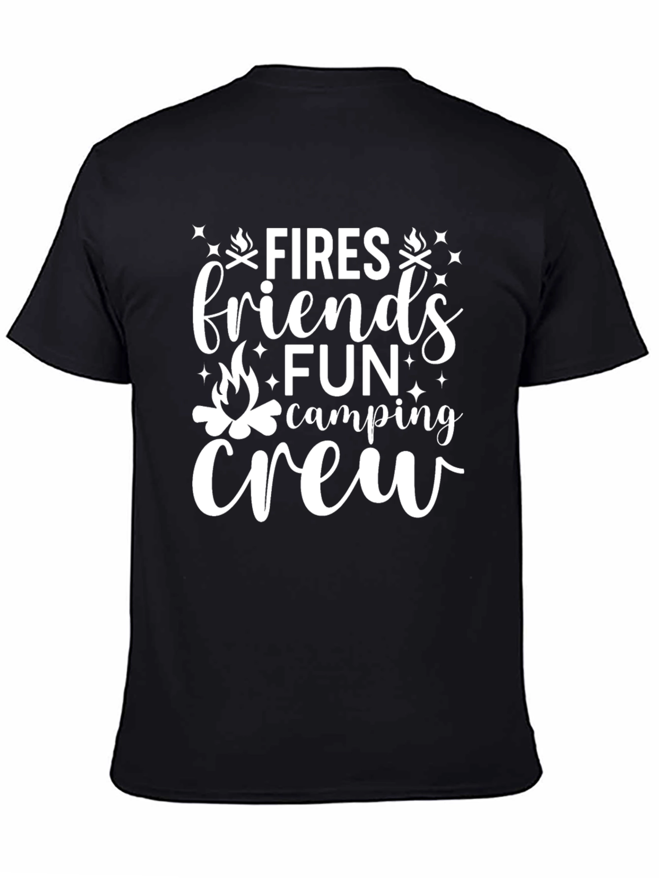 Fires Friends Fun Camping Crew T-Shirt