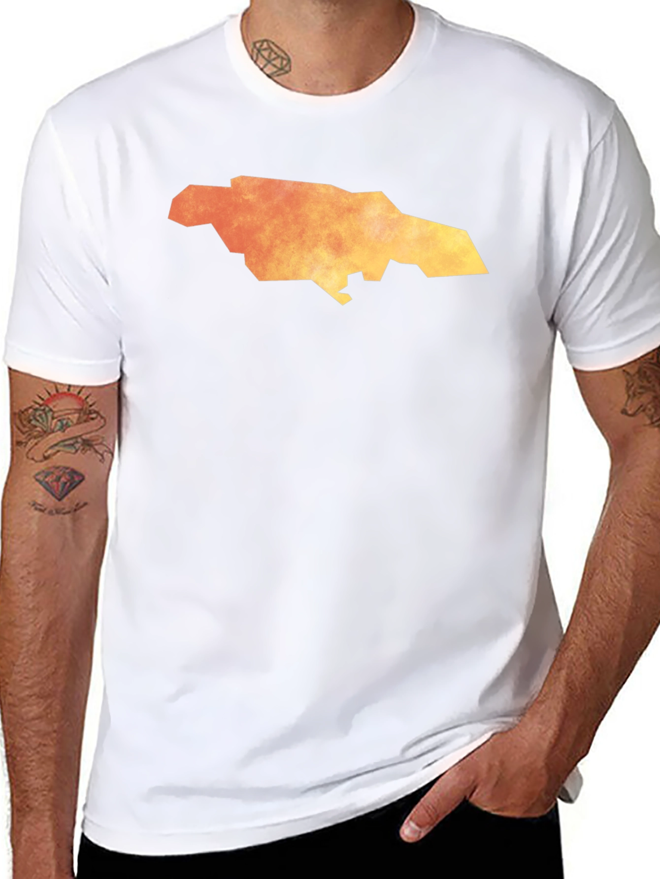 Jamaica Map Graphic Tee - Island Pride