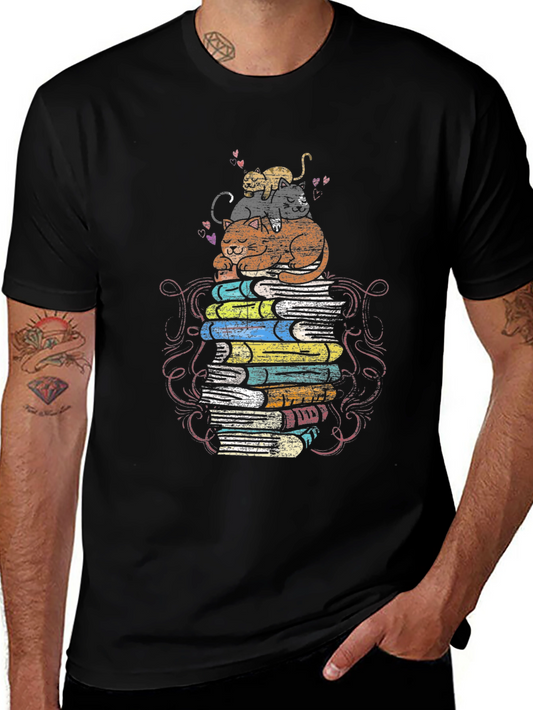 Bookish Cat T-Shirt