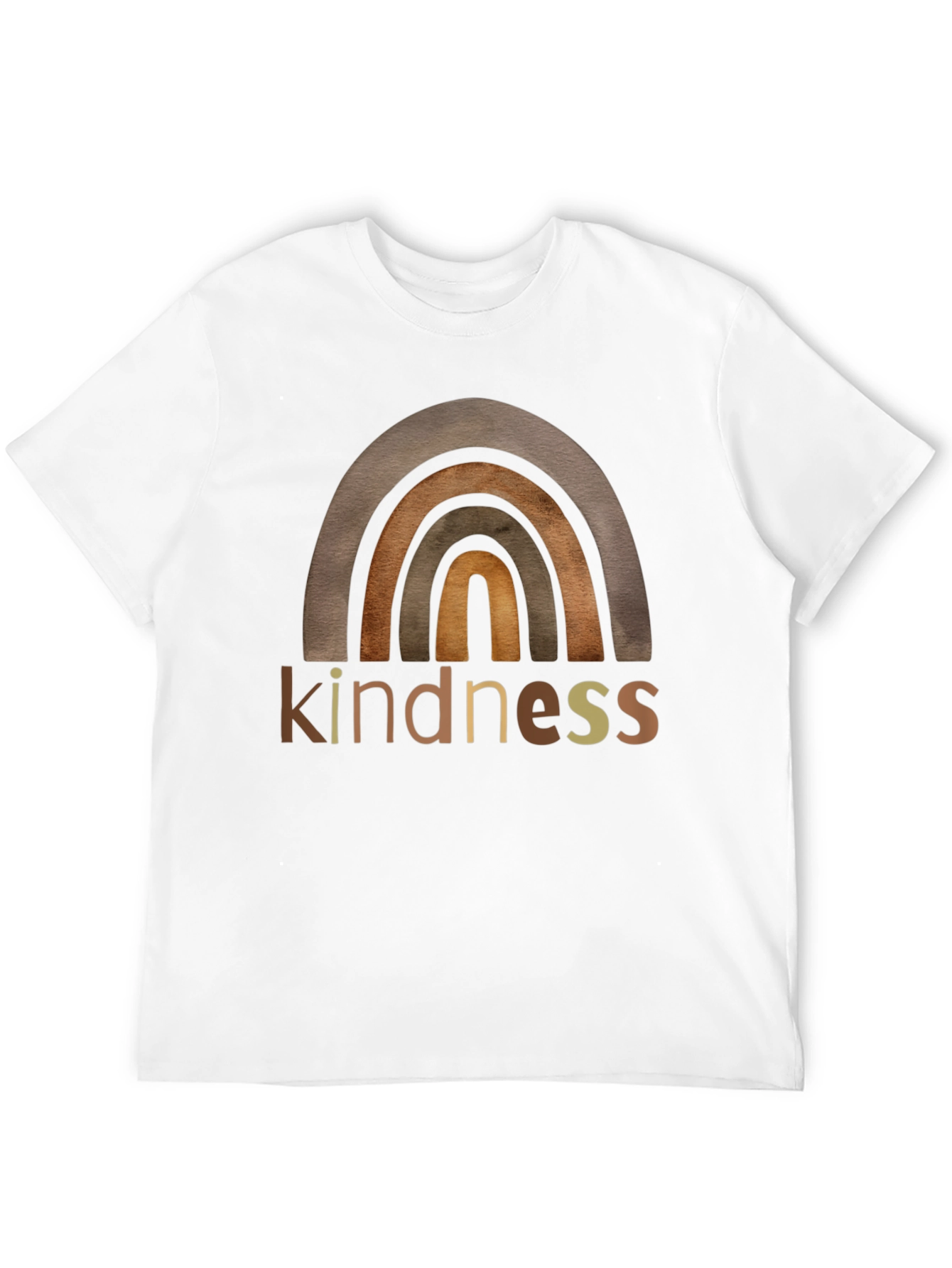 Kindness Rainbow Graphic T-Shirt - Black