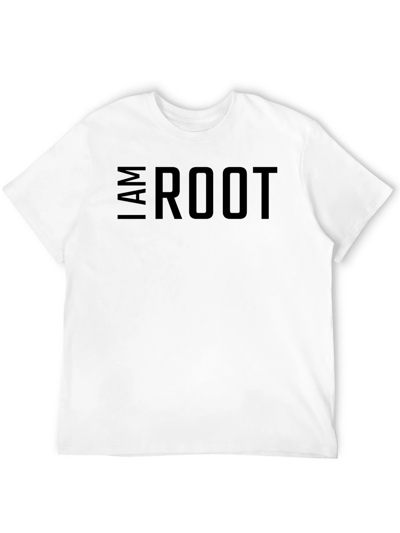 I am Root Mens Black Graphic Tee