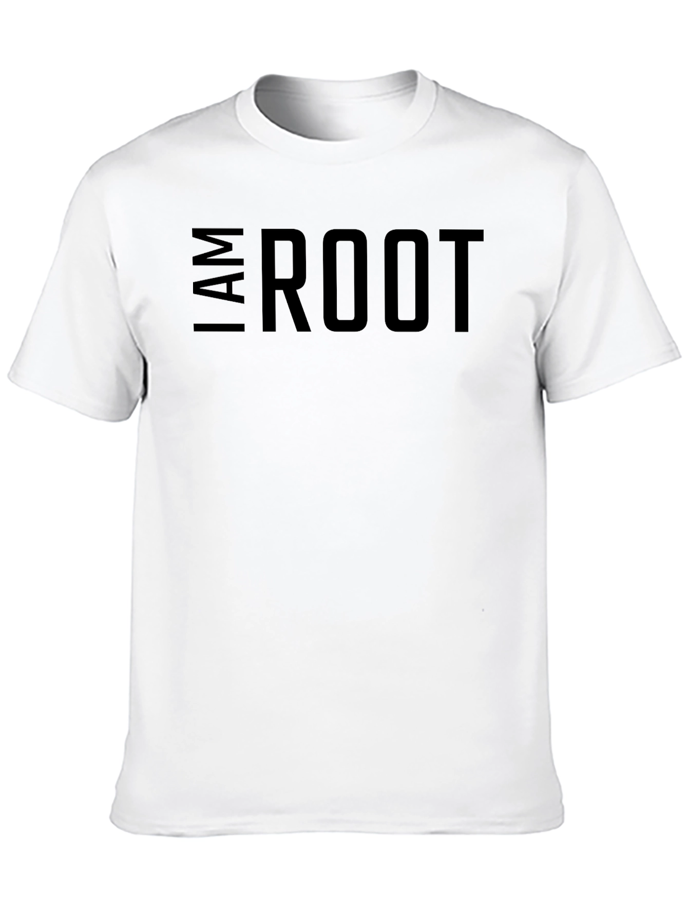 I am Root Mens Black Graphic Tee