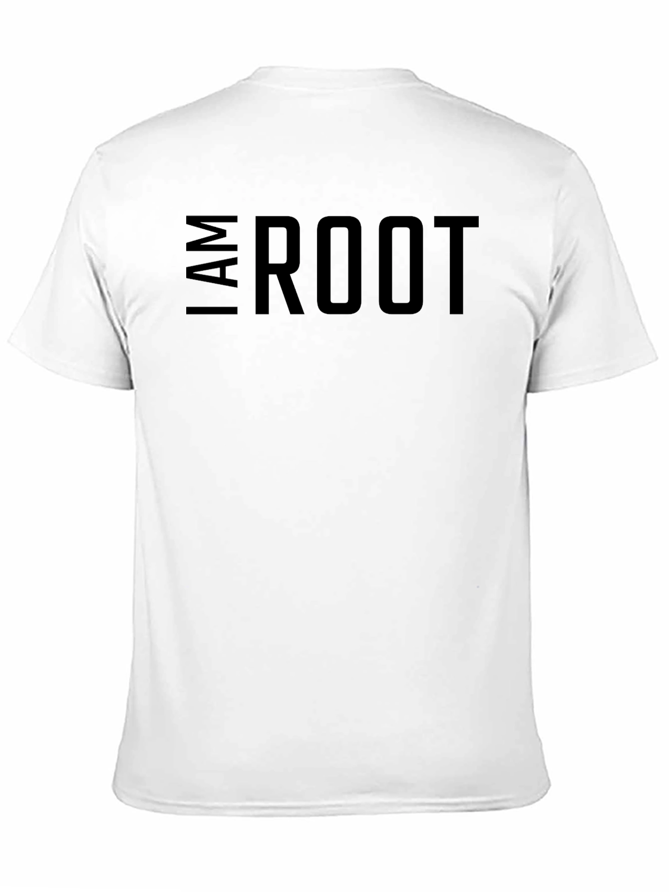 I am Root Mens Black Graphic Tee