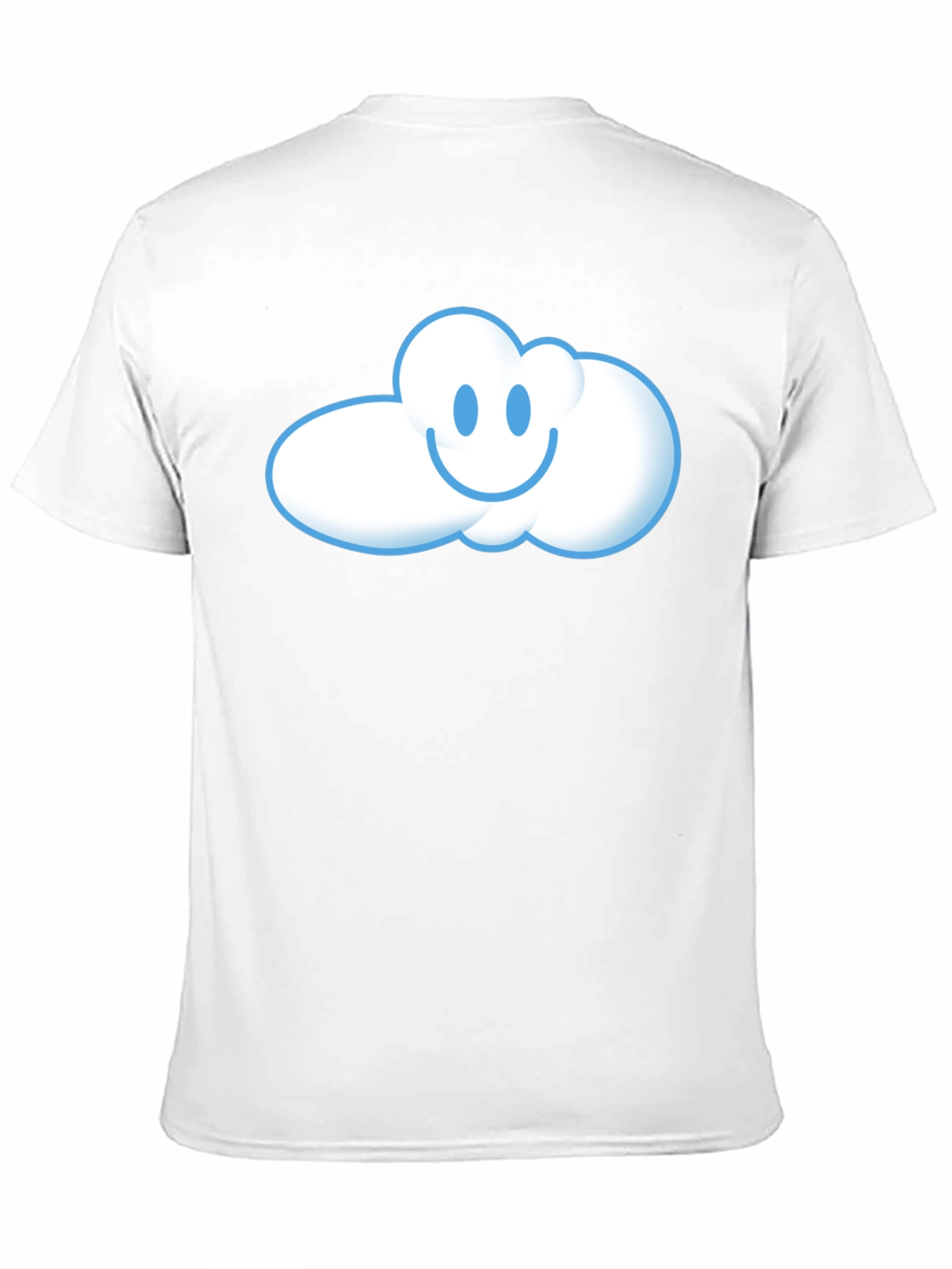 Happy Cloud Graphic T-Shirt - Black Cotton Tee