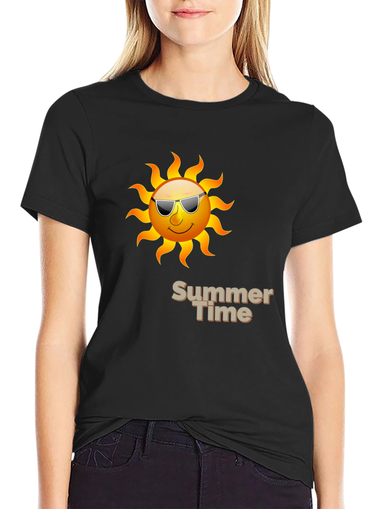 Summer Time Graphic T-Shirt - Sun with Shades