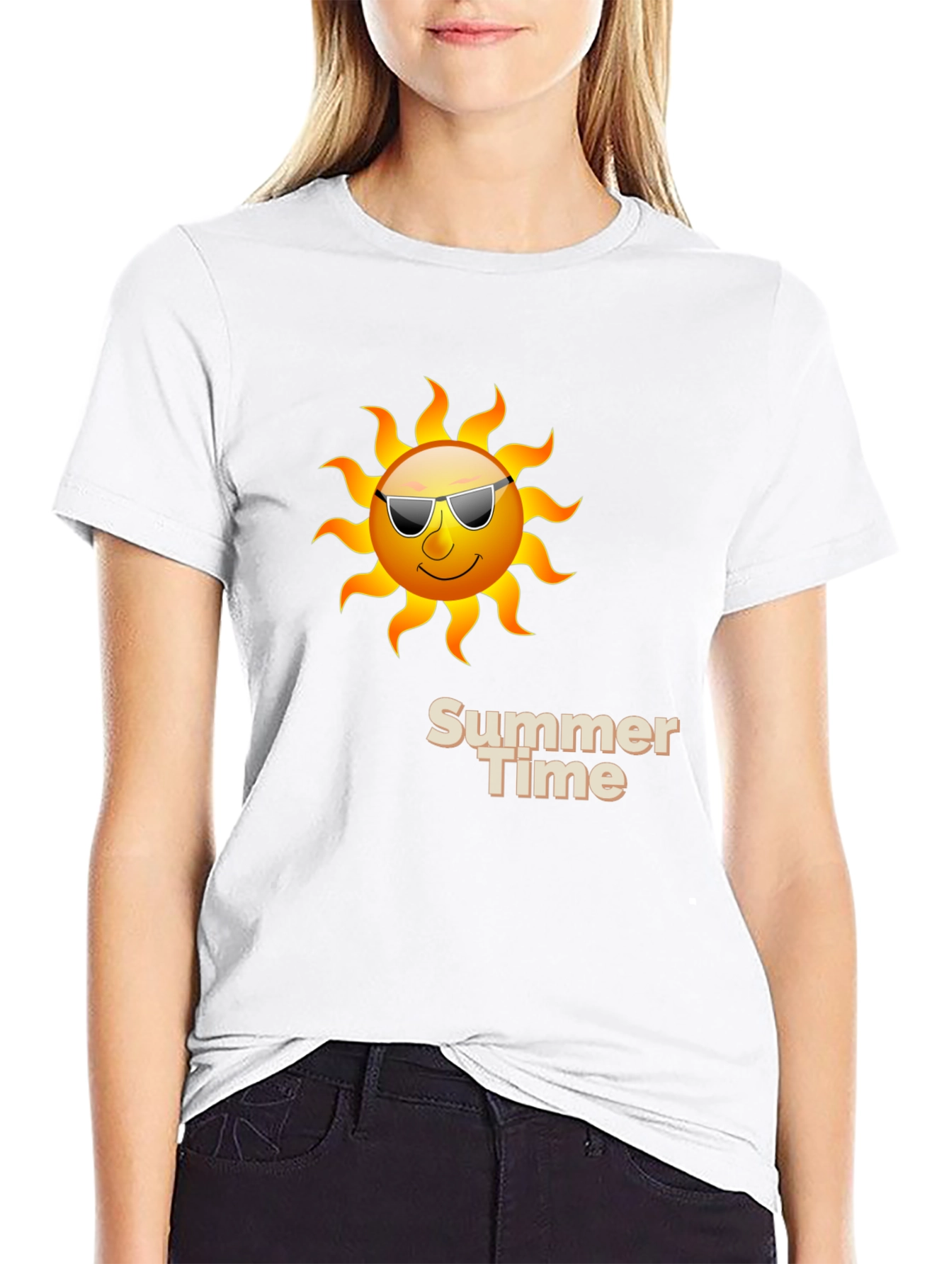 Summer Time Graphic T-Shirt - Sun with Shades
