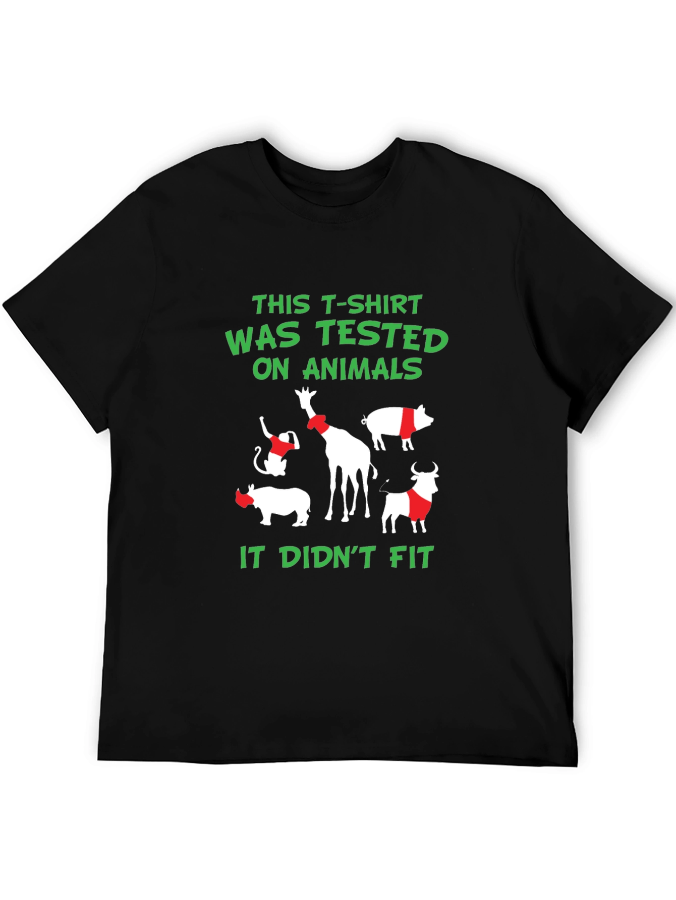 Animal Tested T-Shirt - Funny Vegan Tee