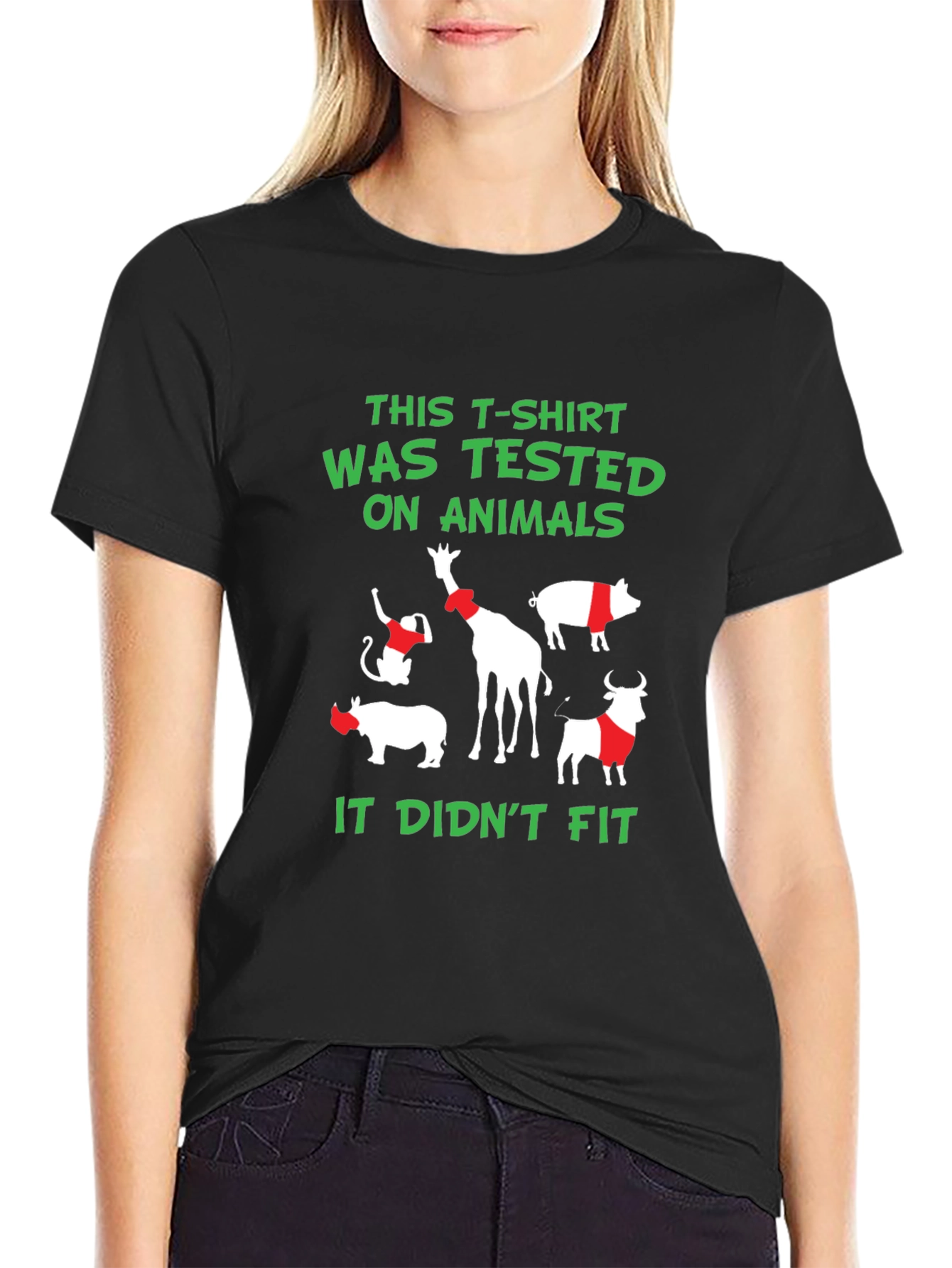Animal Tested T-Shirt - Funny Vegan Tee