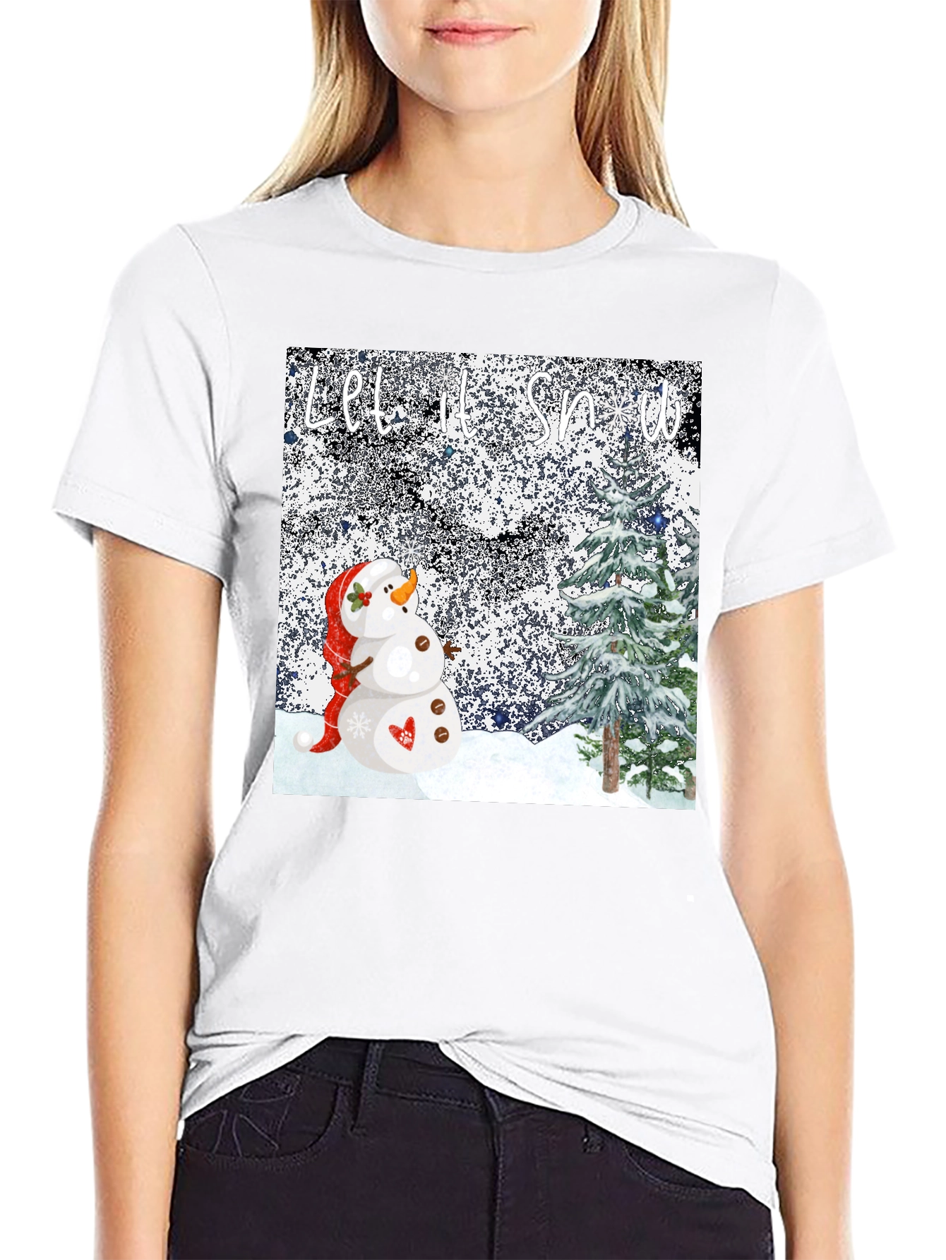 Let it Snow T-Shirt - Festive Winter Tee