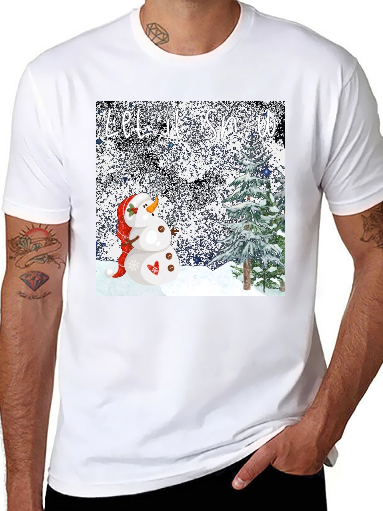 Let it Snow T-Shirt - Festive Winter Tee