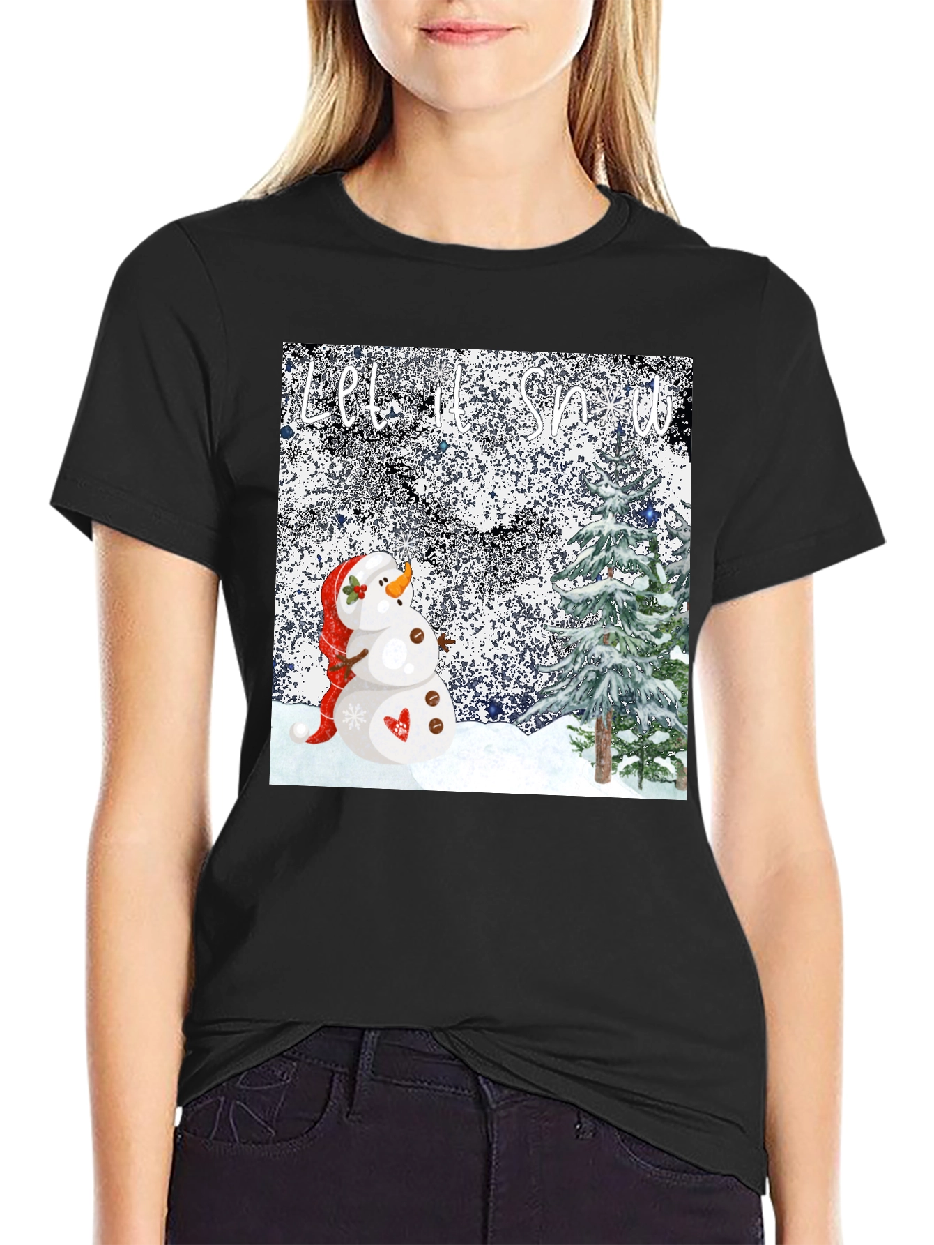 Let it Snow T-Shirt - Festive Winter Tee