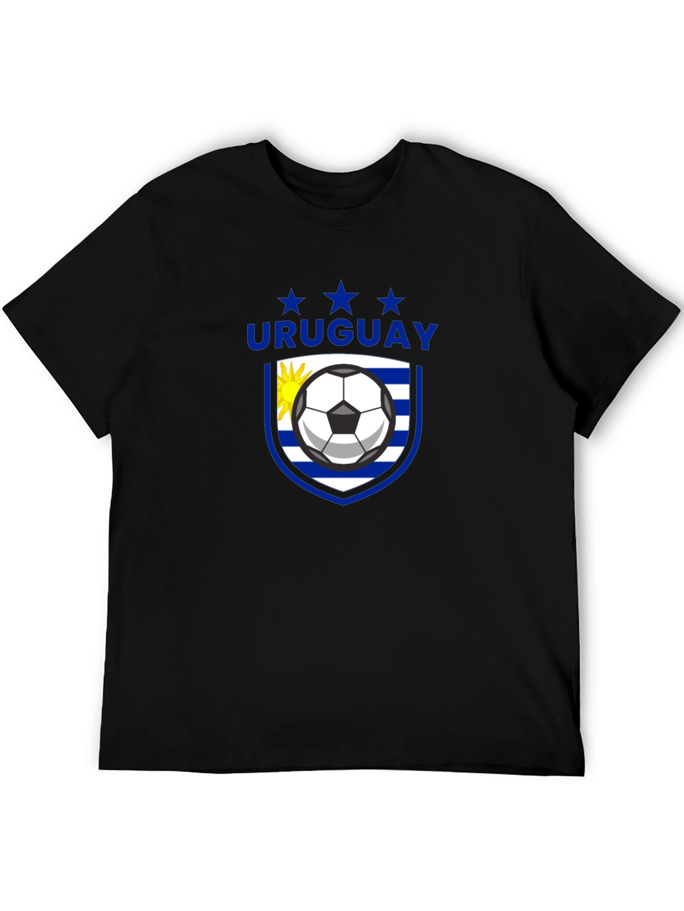 Uruguay Soccer T-Shirt - Black
