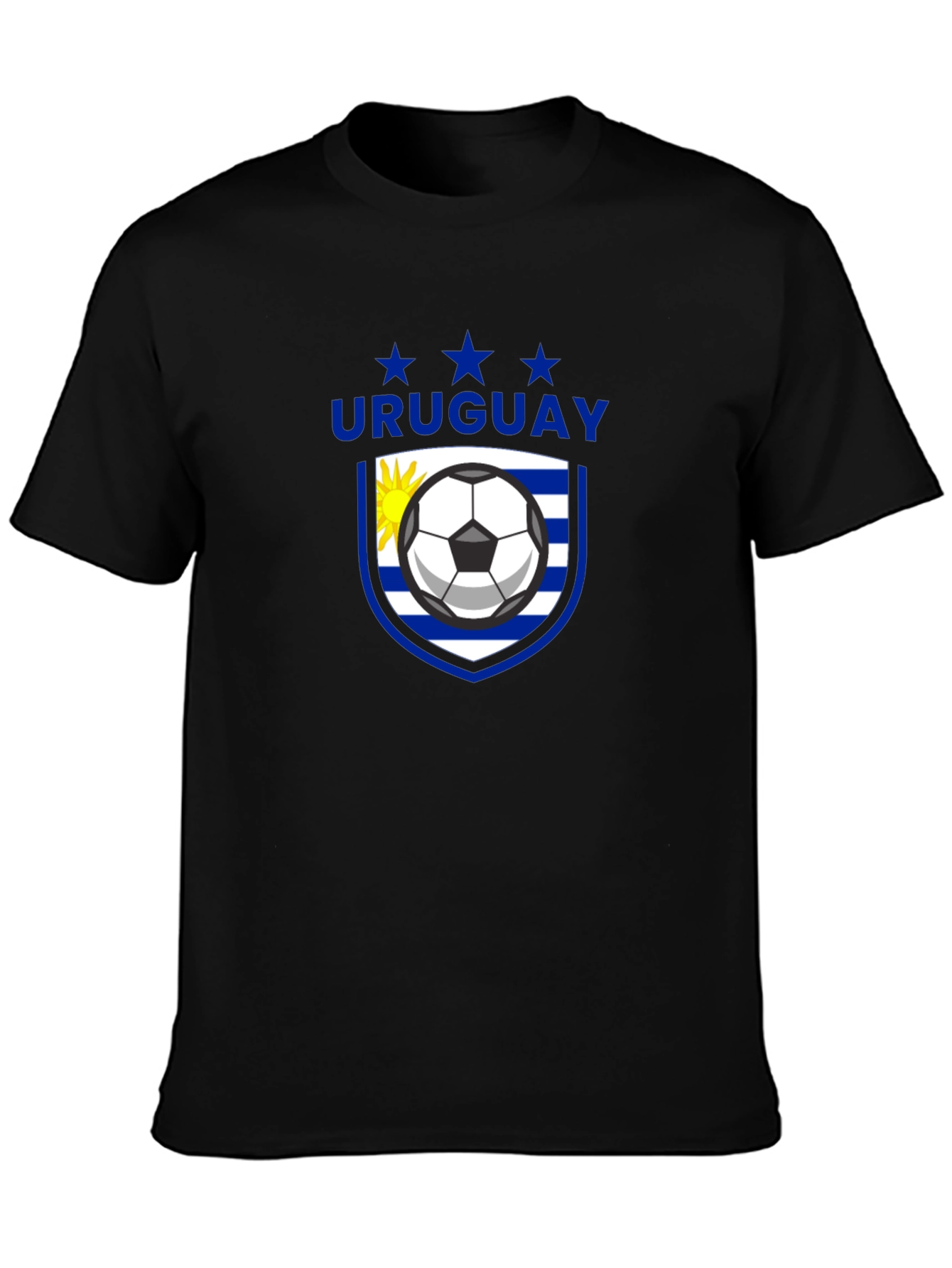 Uruguay Soccer T-Shirt - Black