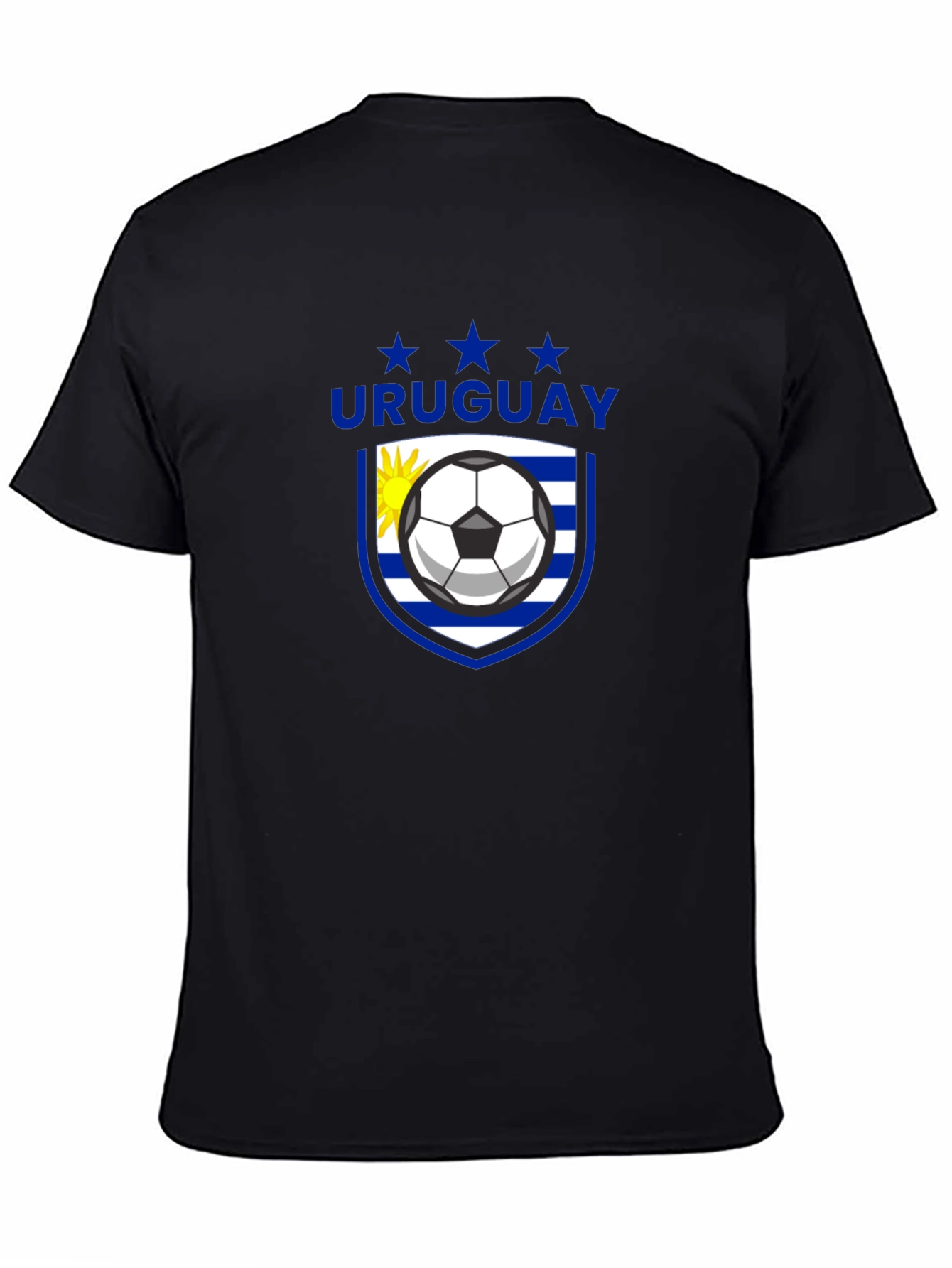 Uruguay Soccer T-Shirt - Black