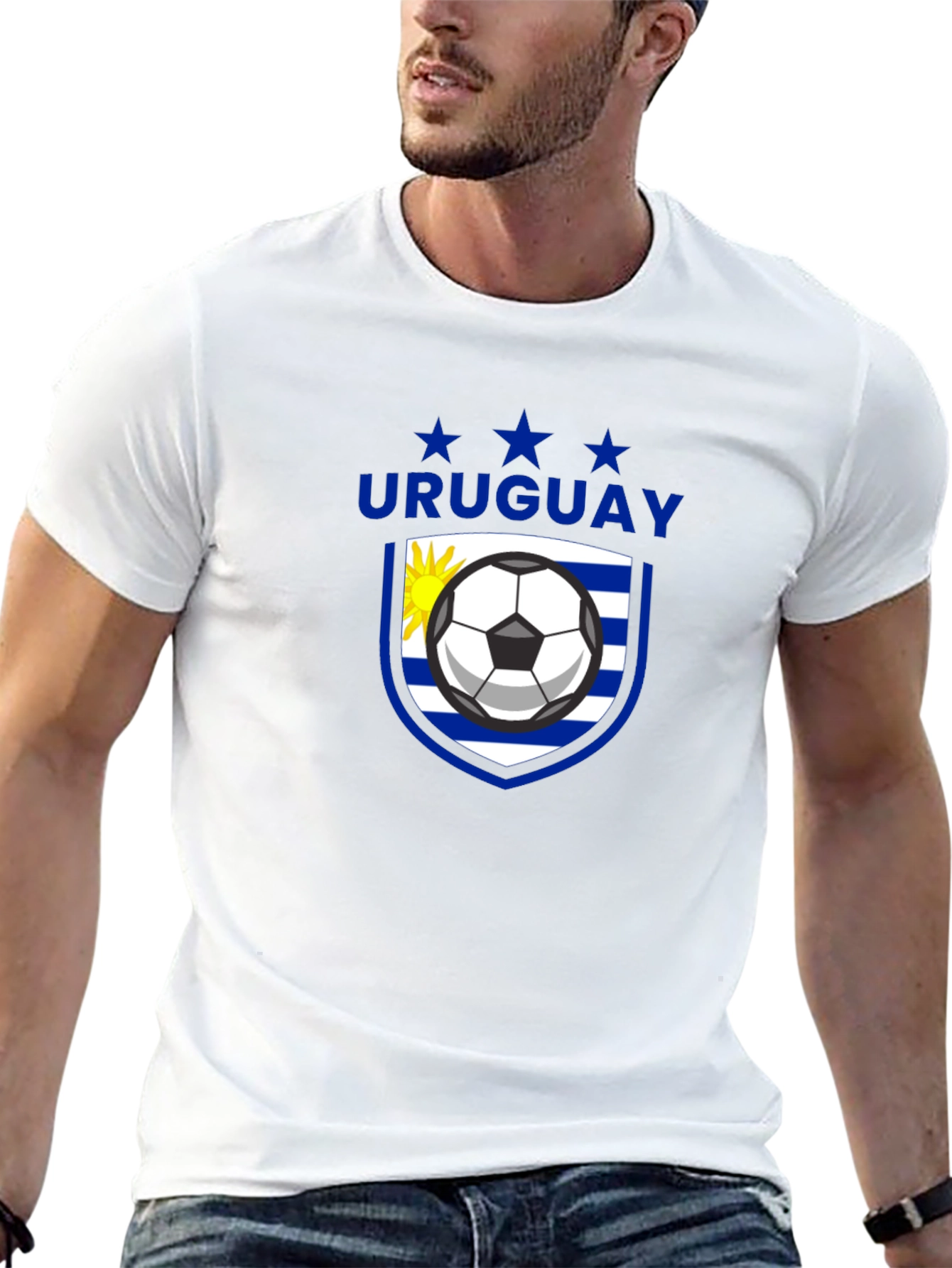 Uruguay Soccer T-Shirt - Black