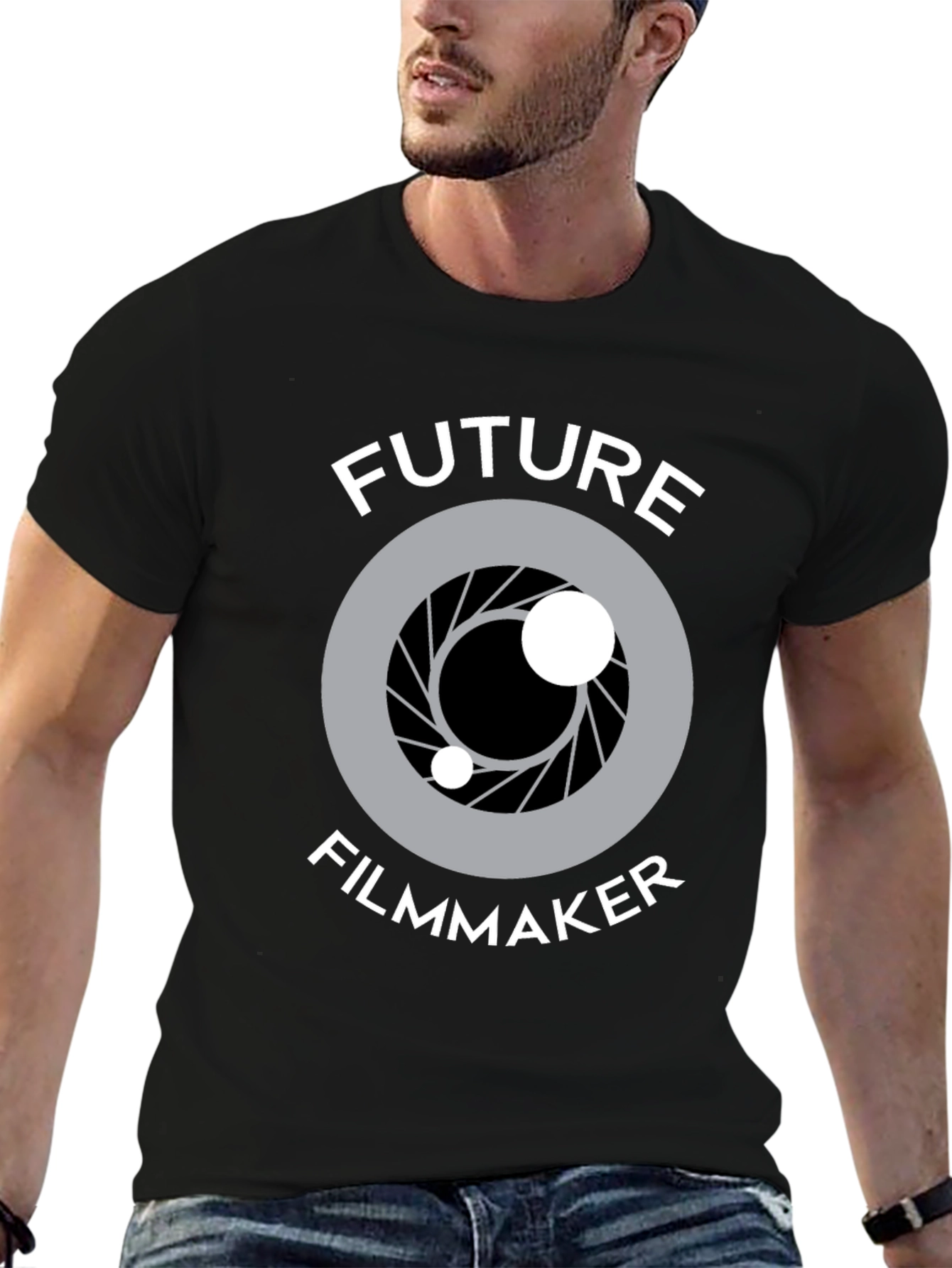 Future Filmmaker T-Shirt - Camera Lens Graphic Tee