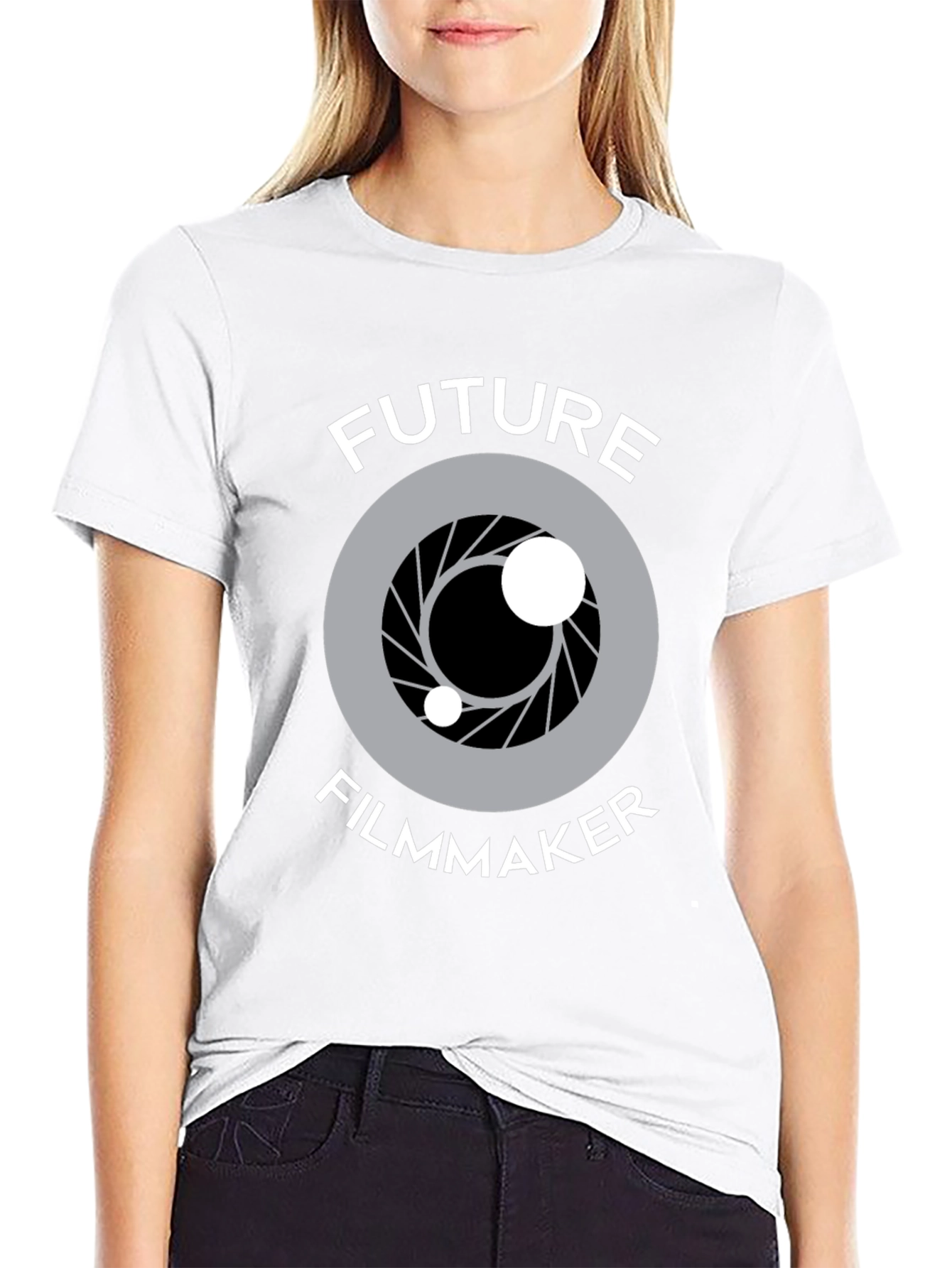 Future Filmmaker T-Shirt - Camera Lens Graphic Tee