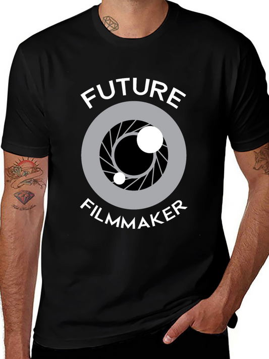 Future Filmmaker T-Shirt - Camera Lens Graphic Tee