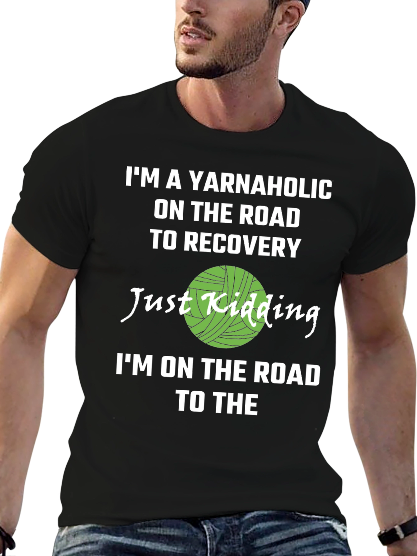 Yarnaholic T-Shirt - Knitting Humor Tee