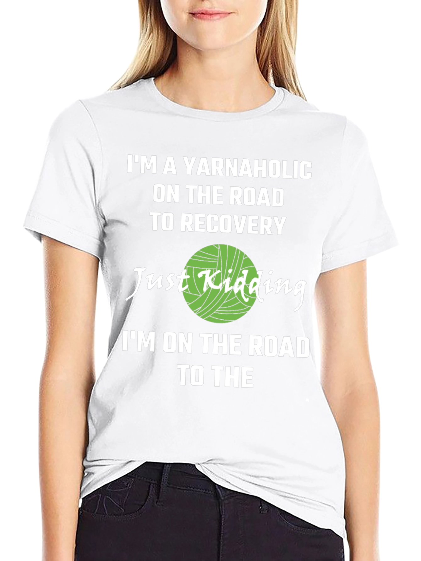 Yarnaholic T-Shirt - Knitting Humor Tee