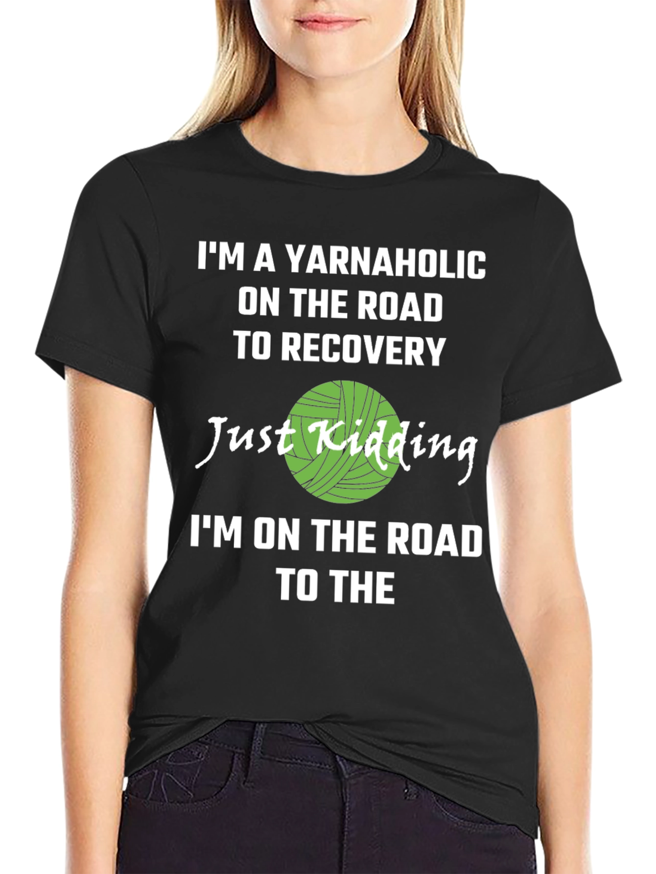 Yarnaholic T-Shirt - Knitting Humor Tee