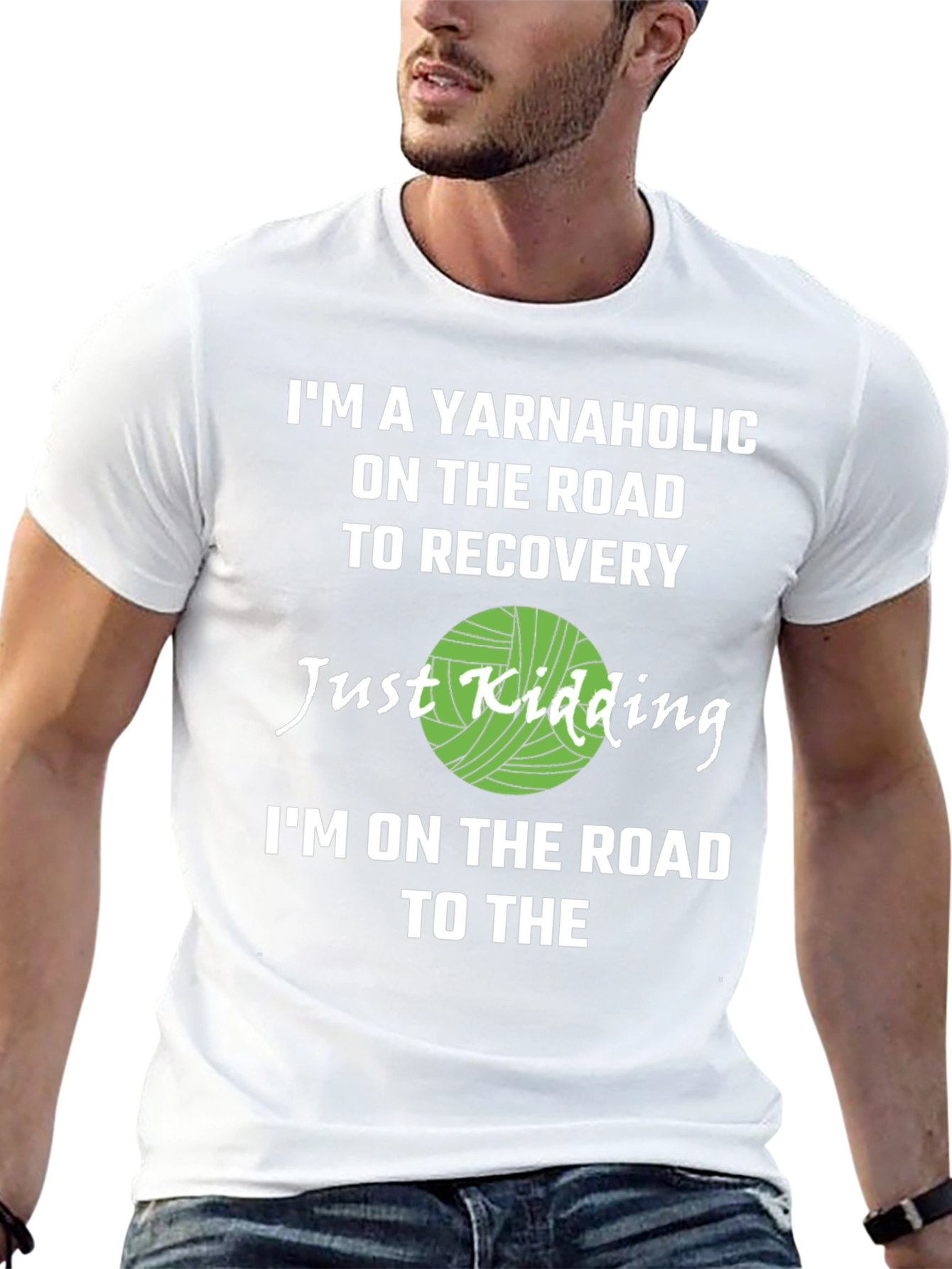 Yarnaholic T-Shirt - Knitting Humor Tee