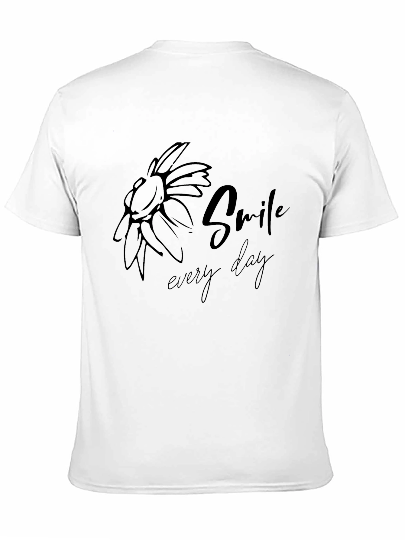 Smile Every Day Graphic Tee - Black