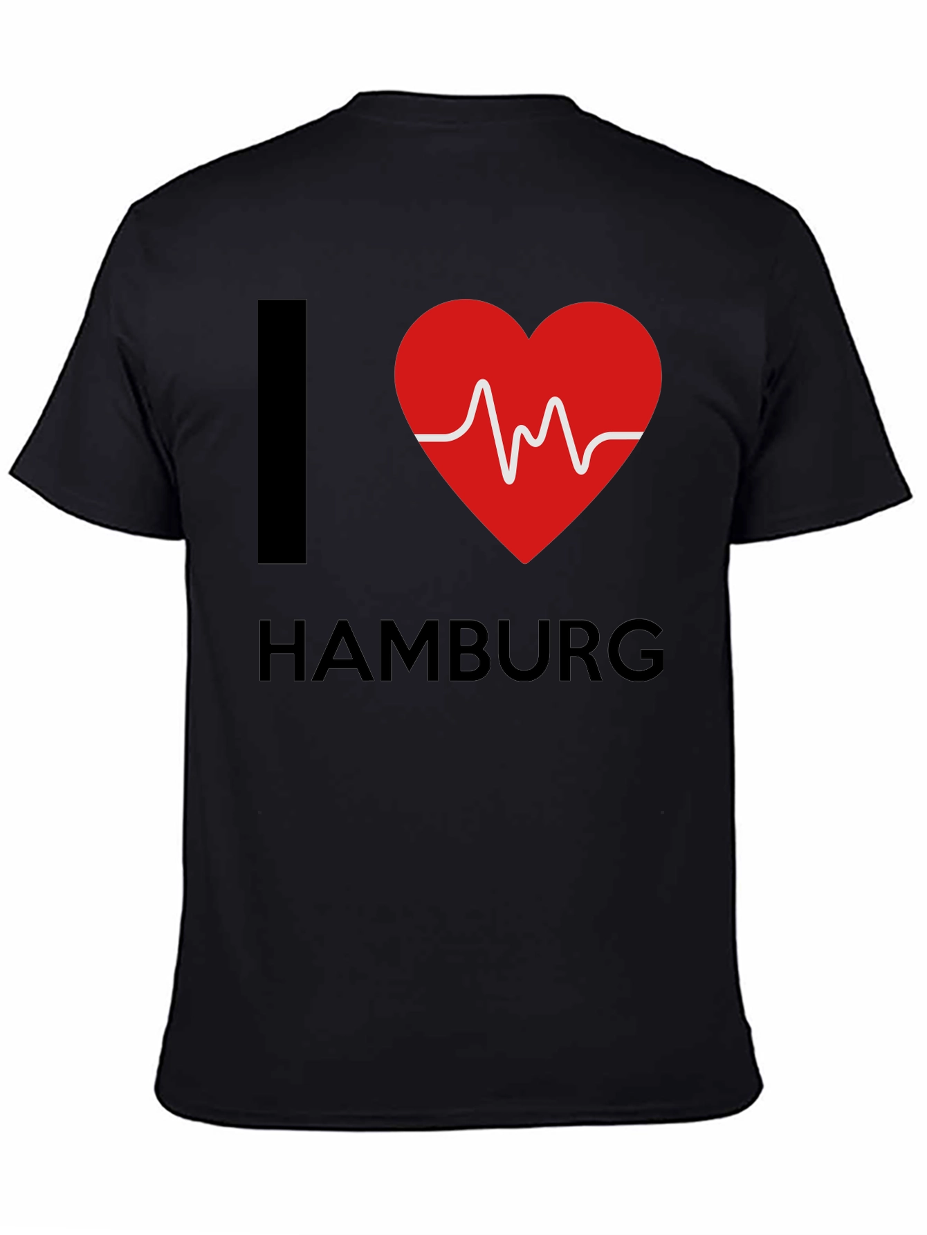 I Love Hamburg T-Shirt - Heartbeat Design