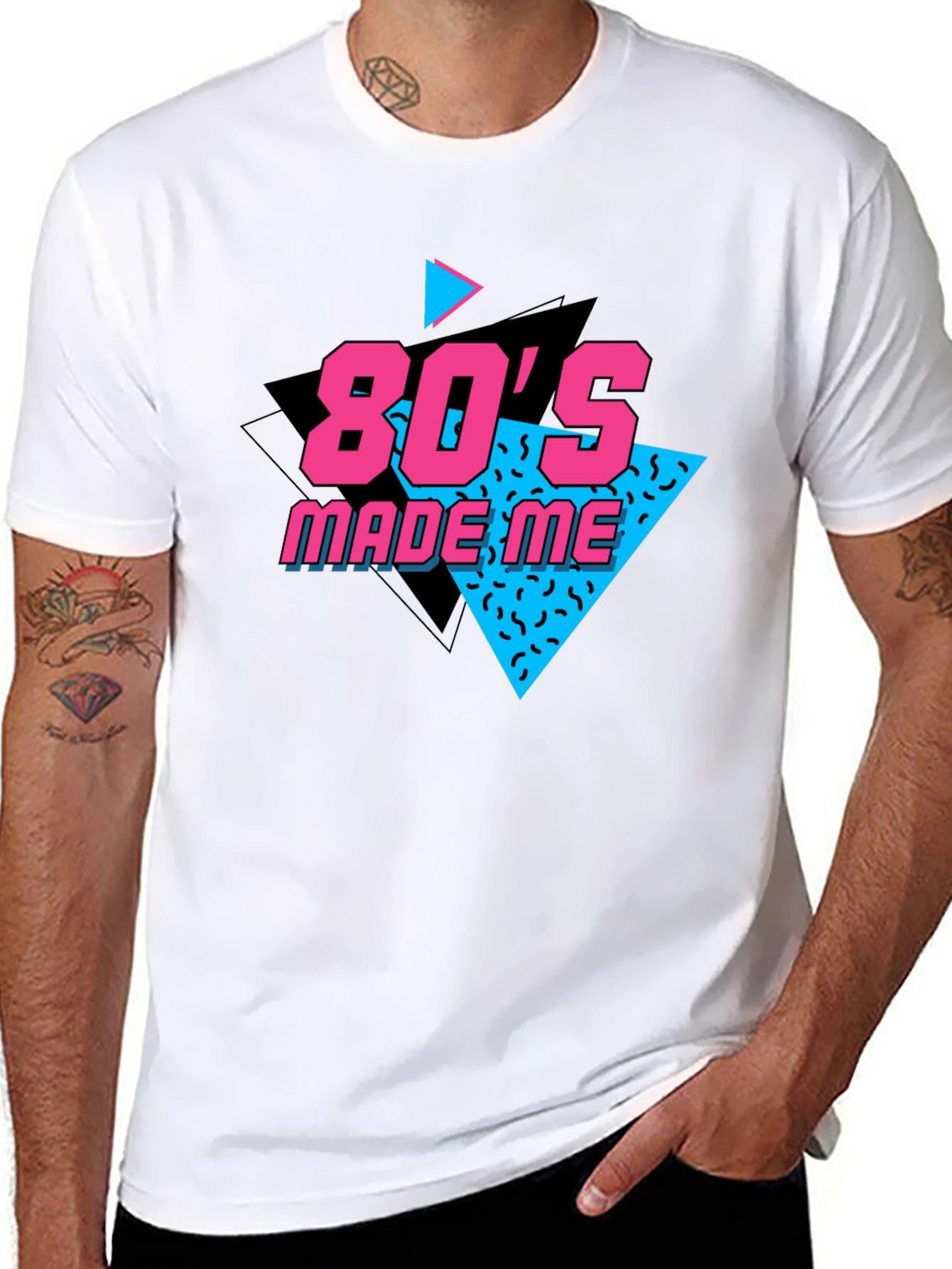 80s Made Me Black T-Shirt
