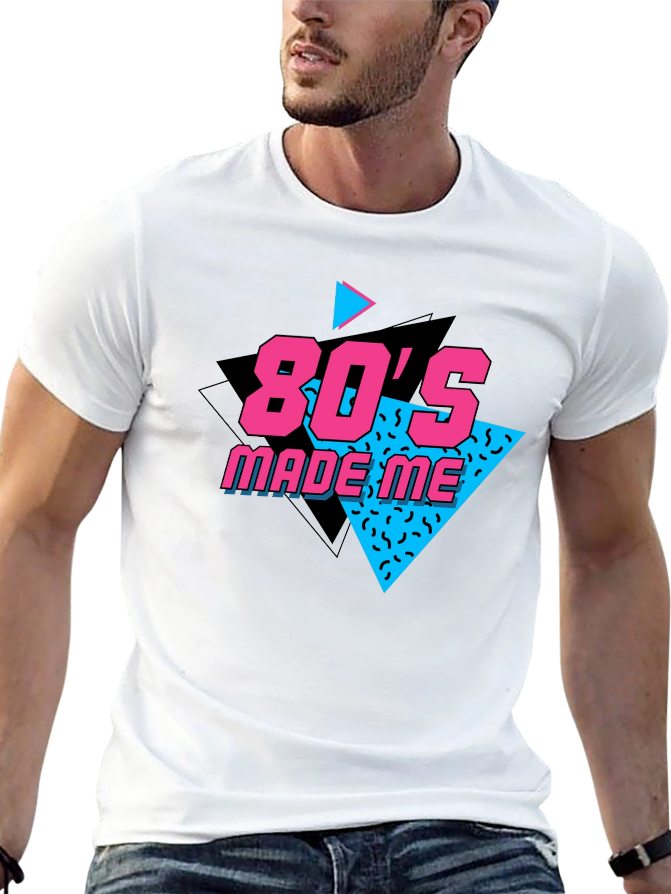 80s Made Me Black T-Shirt