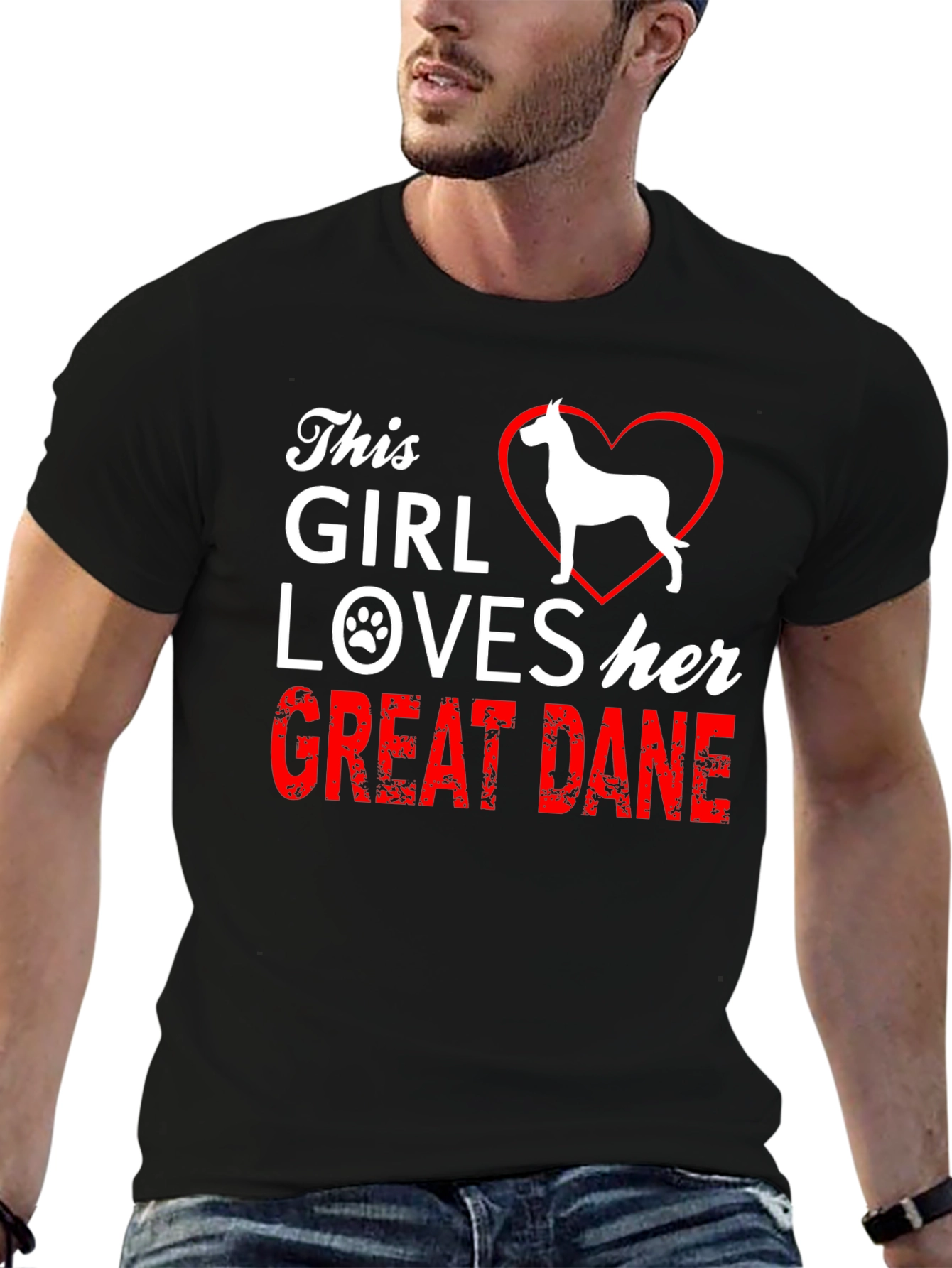 This Girl Loves Her Great Dane Dog T-Shirt