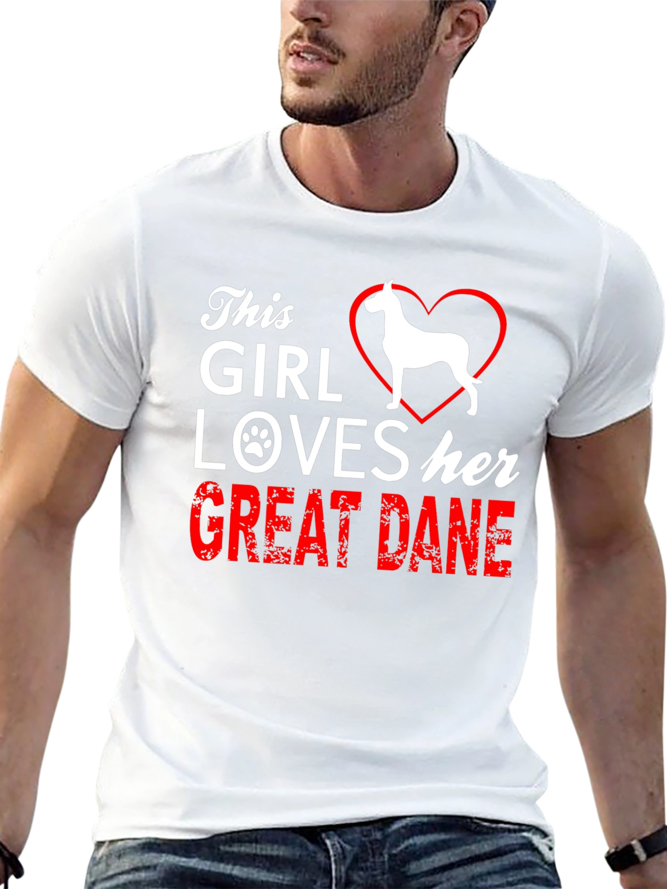 This Girl Loves Her Great Dane Dog T-Shirt