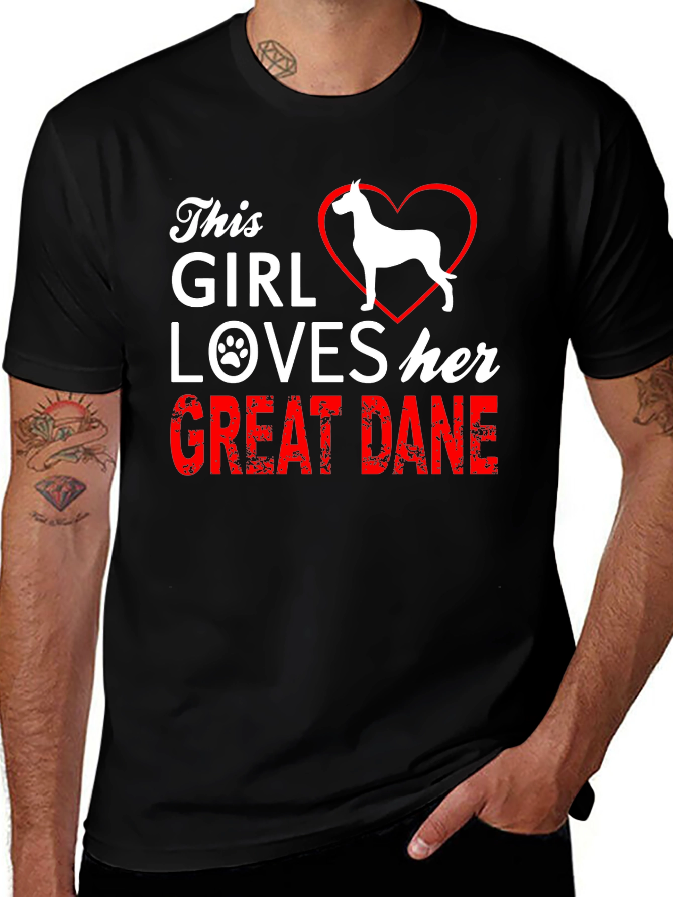 This Girl Loves Her Great Dane Dog T-Shirt