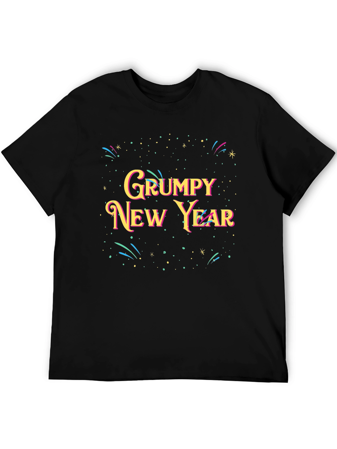 Grumpy New Year T-Shirt - Festive Holiday Tee