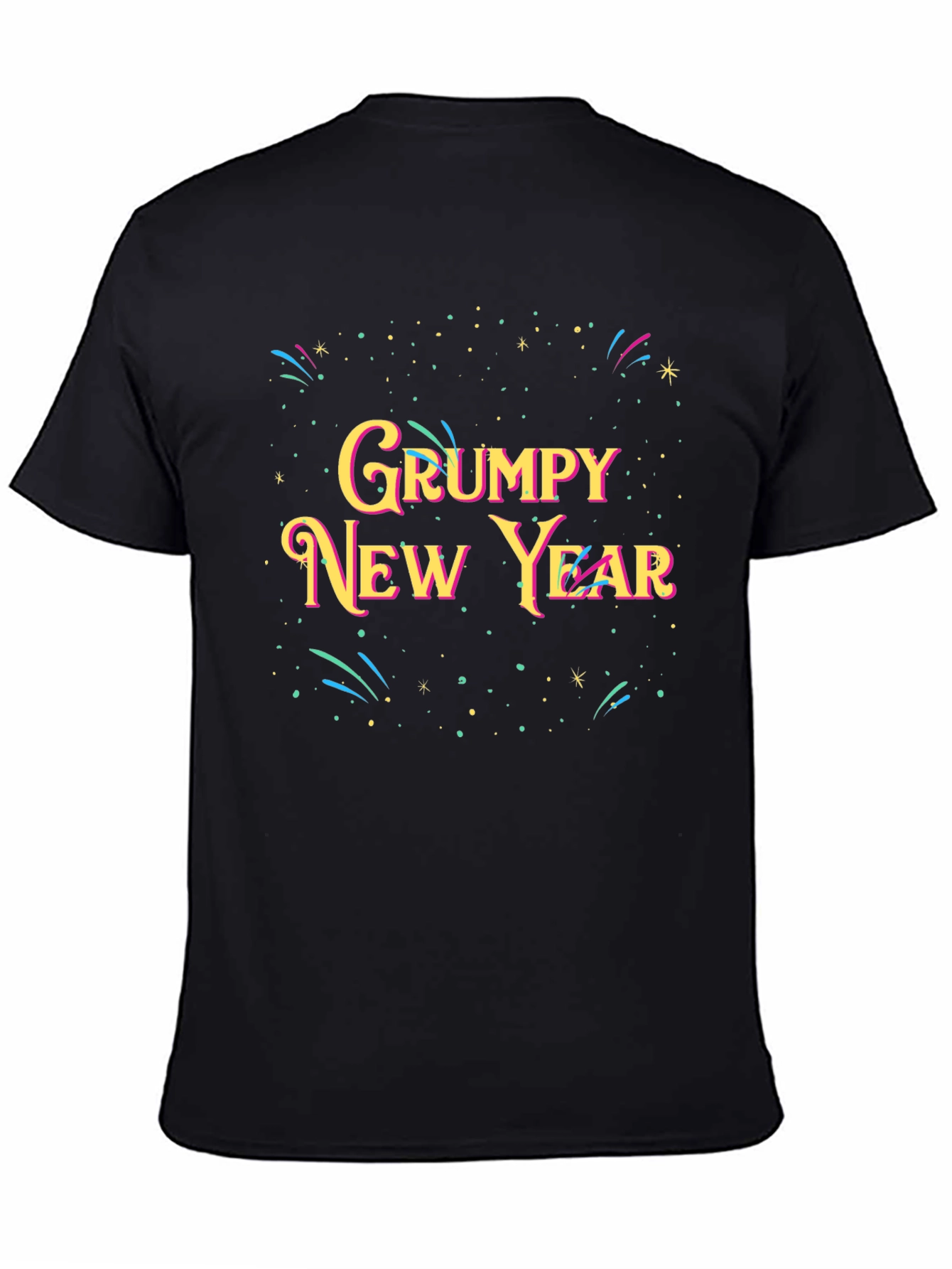 Grumpy New Year T-Shirt - Festive Holiday Tee