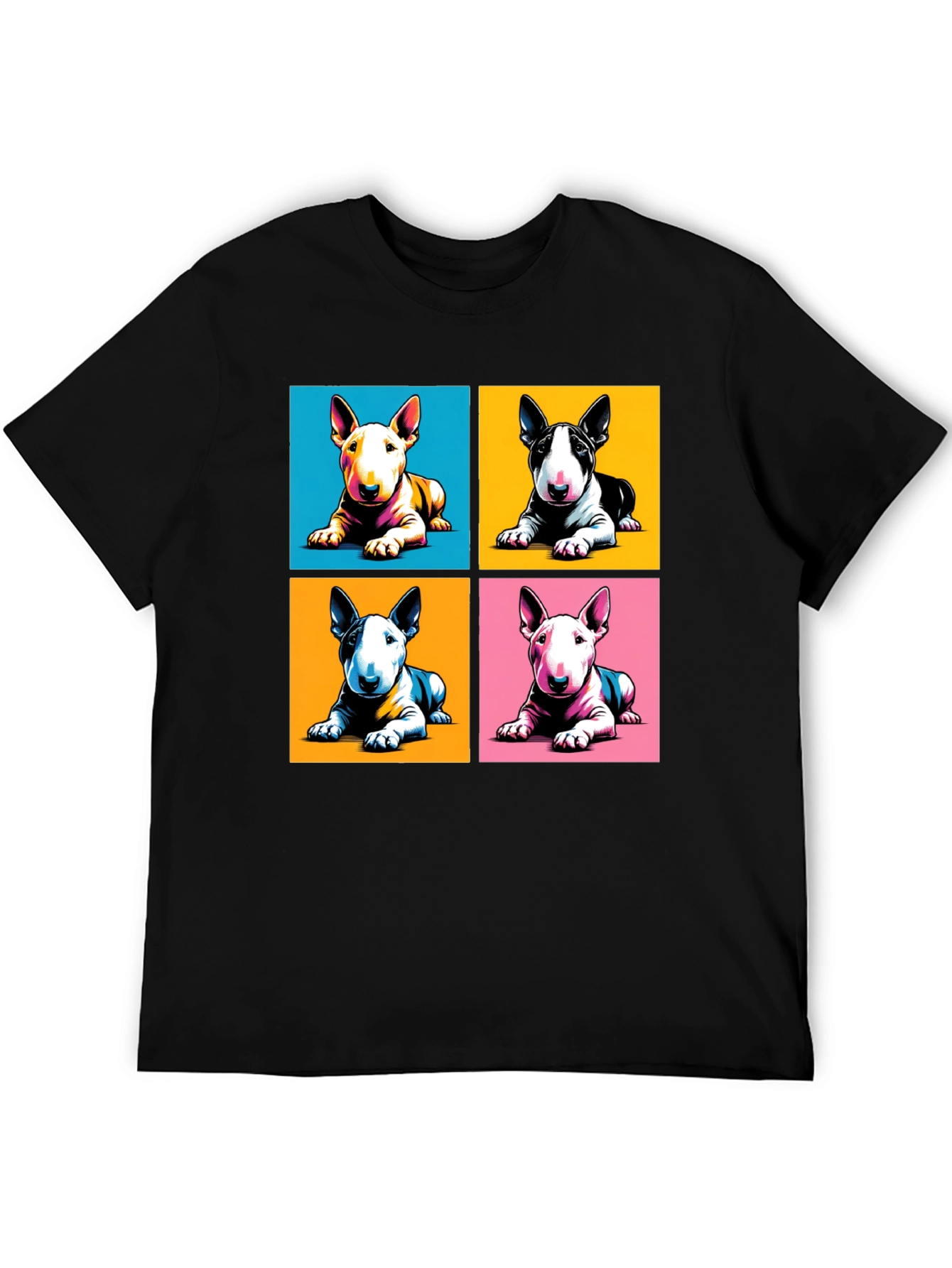 Pop Art Bull Terrier T-Shirt - Modern Graphic Tee
