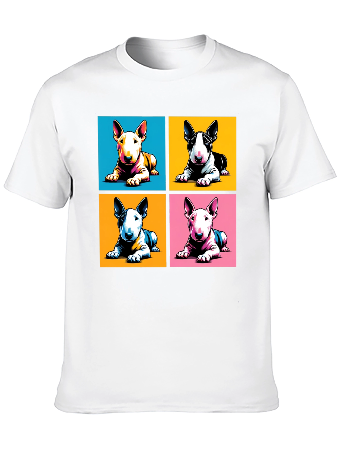 Pop Art Bull Terrier T-Shirt - Modern Graphic Tee