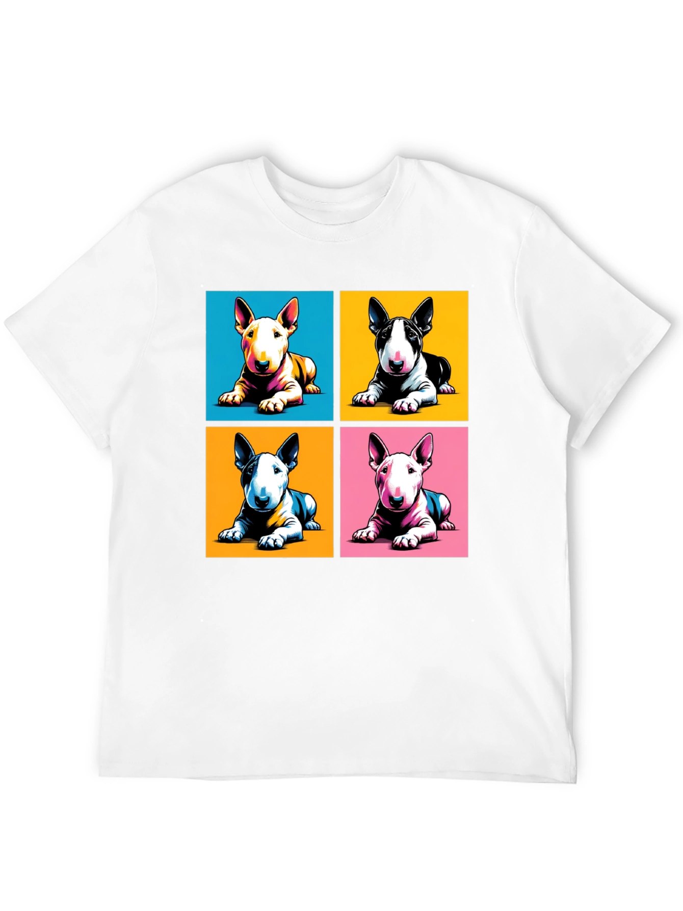Pop Art Bull Terrier T-Shirt - Modern Graphic Tee